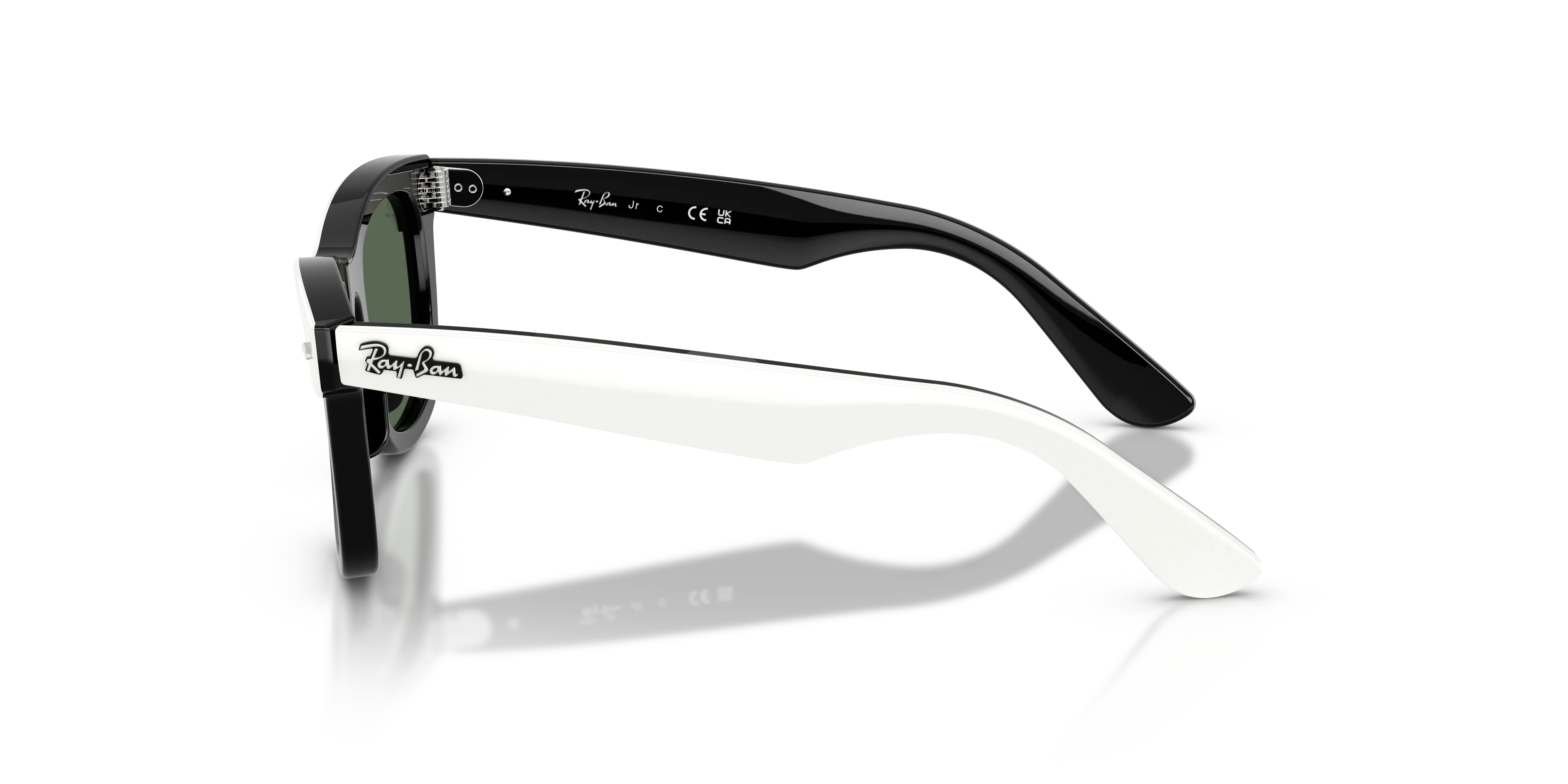 Ray - Ban RJ9140S 721171 Occhiali da sole bambino Acetato Bianco Verde Squadrata Normale - immagine 4