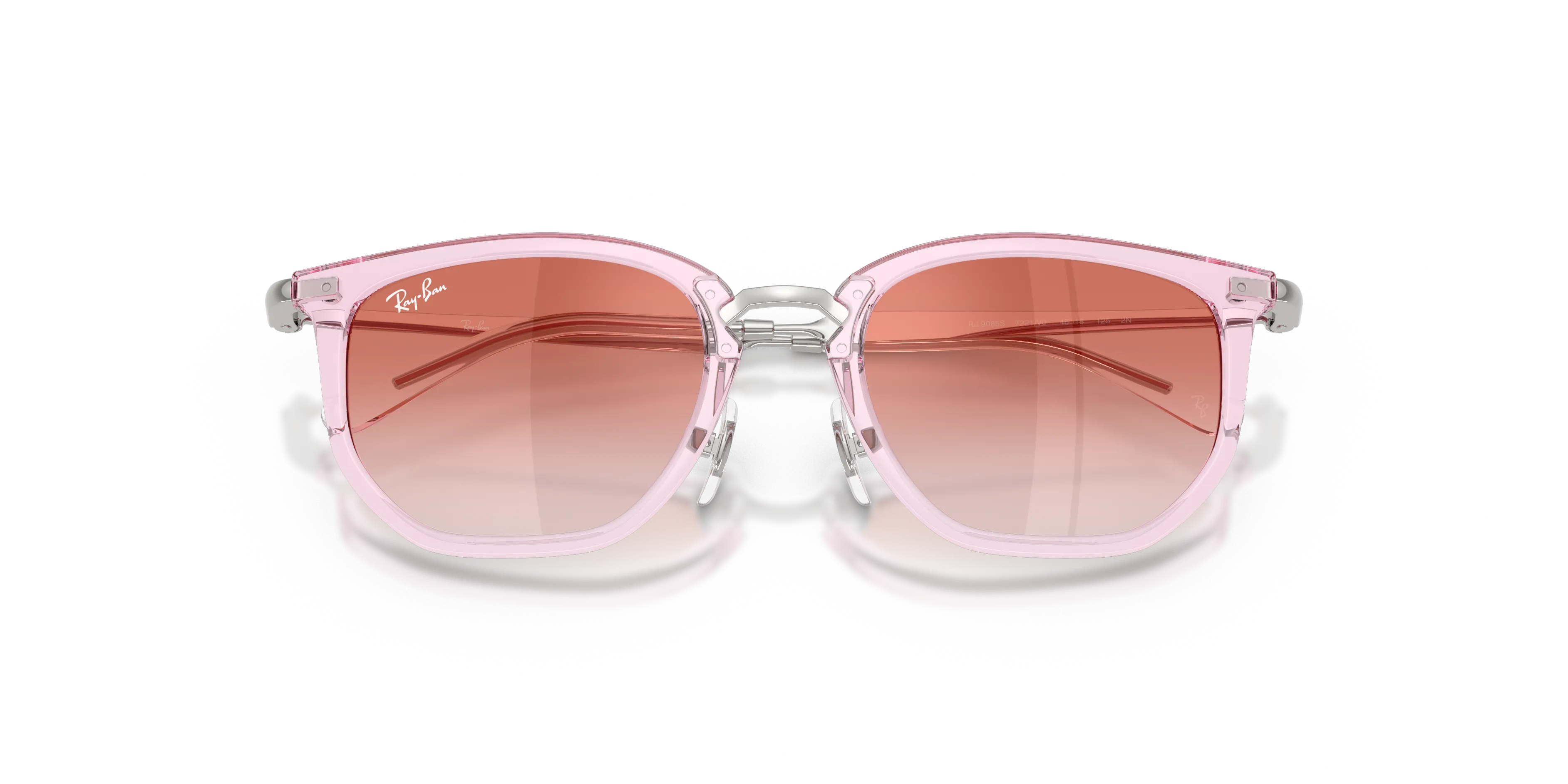 Ray - Ban RJ9085S 7221V0 Occhiali da sole bambino Nylon Rosa Rosso Geometrica Specchiate Sfumato - immagine 2