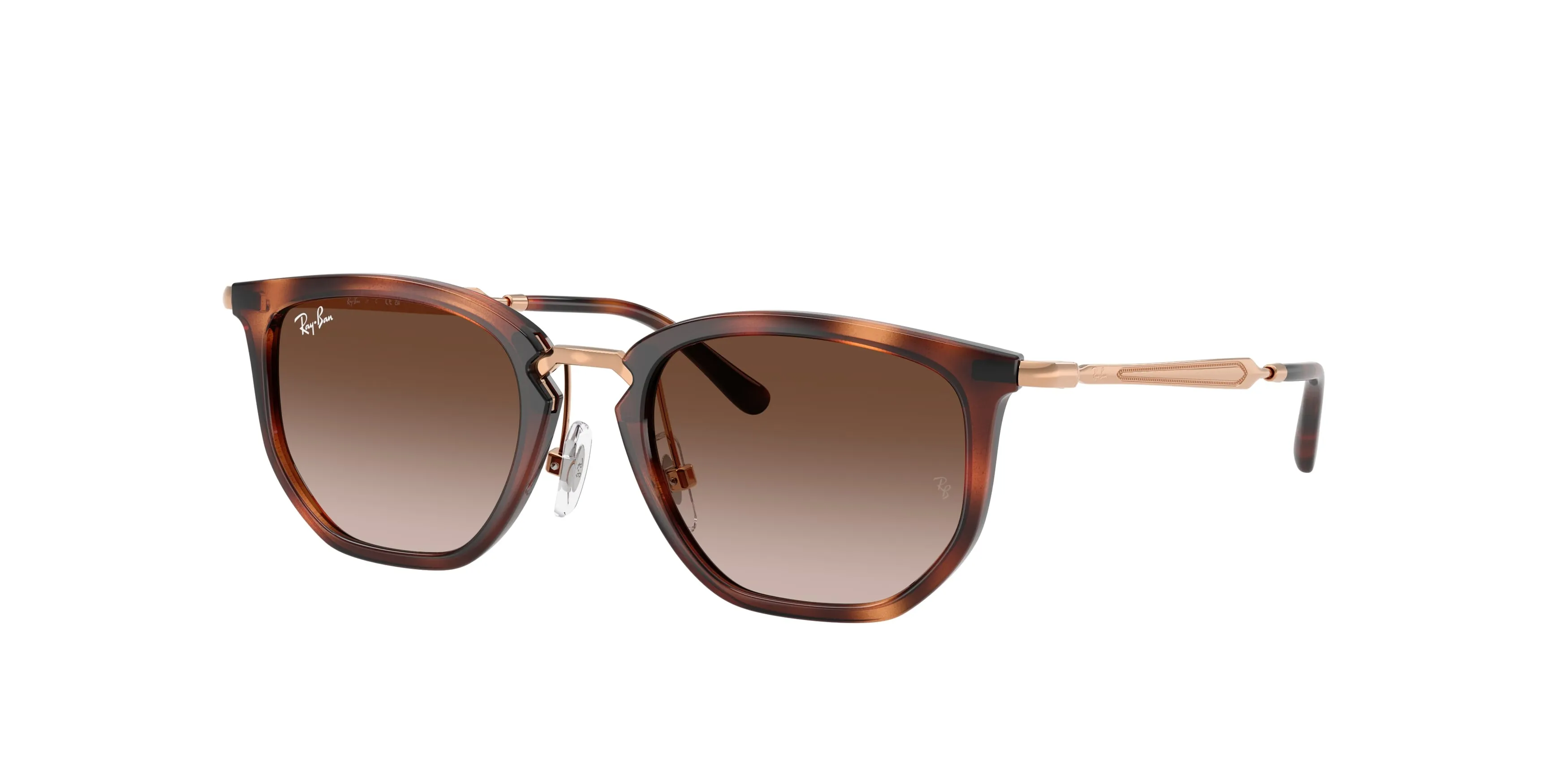 Ray - Ban RJ9085S 721913 Occhiali da sole bambino Nylon Marrone Marrone Geometrica Normale Sfumato - immagine 1