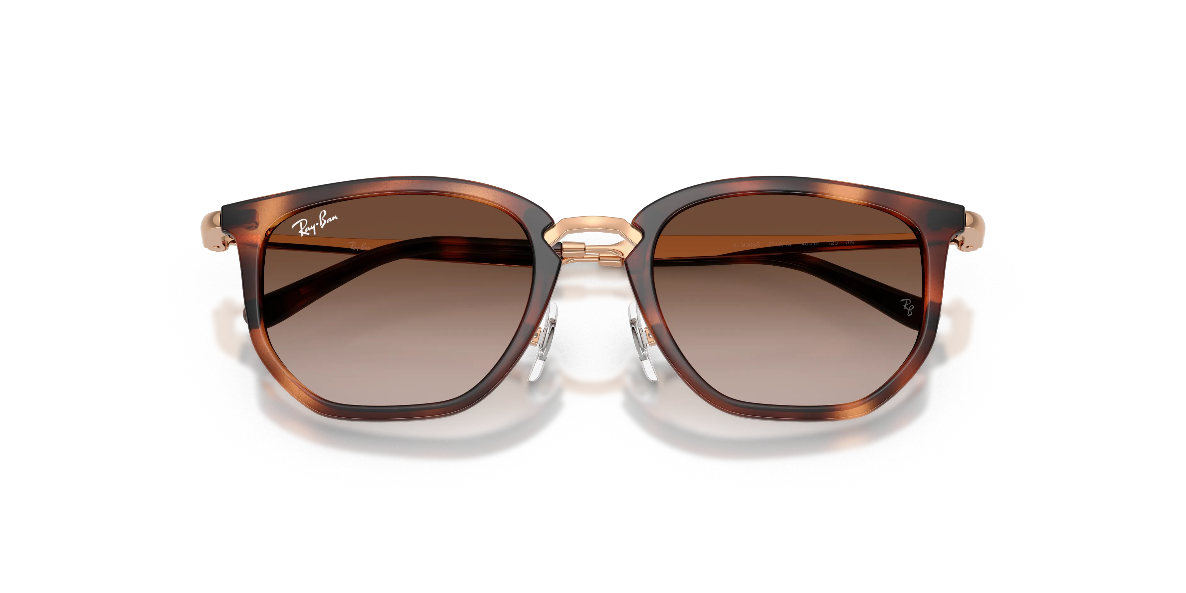 Ray - Ban RJ9085S 721913 Occhiali da sole bambino Nylon Marrone Marrone Geometrica Normale Sfumato - immagine 2