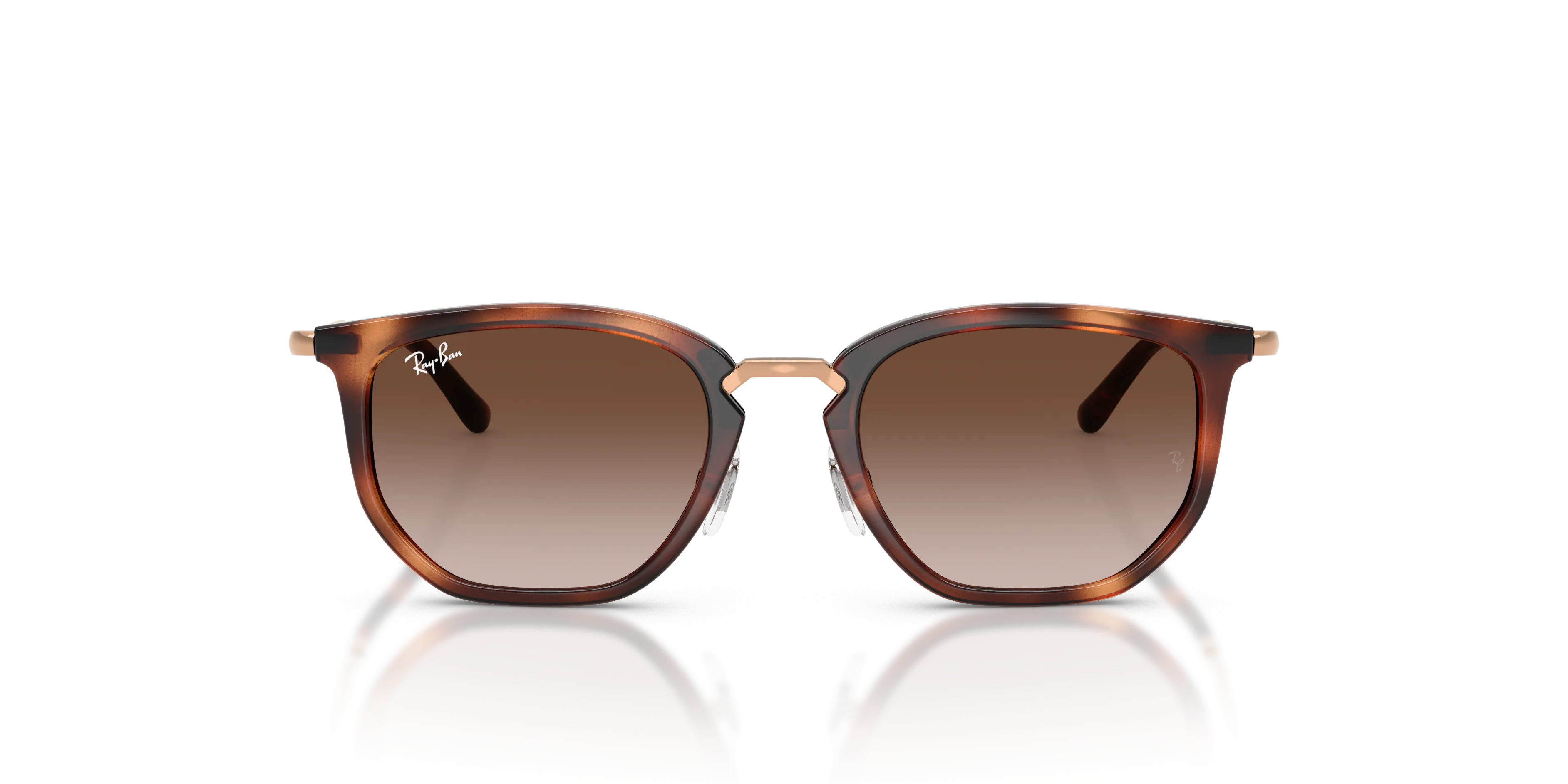Ray - Ban RJ9085S 721913 Occhiali da sole bambino Nylon Marrone Marrone Geometrica Normale Sfumato - immagine 3