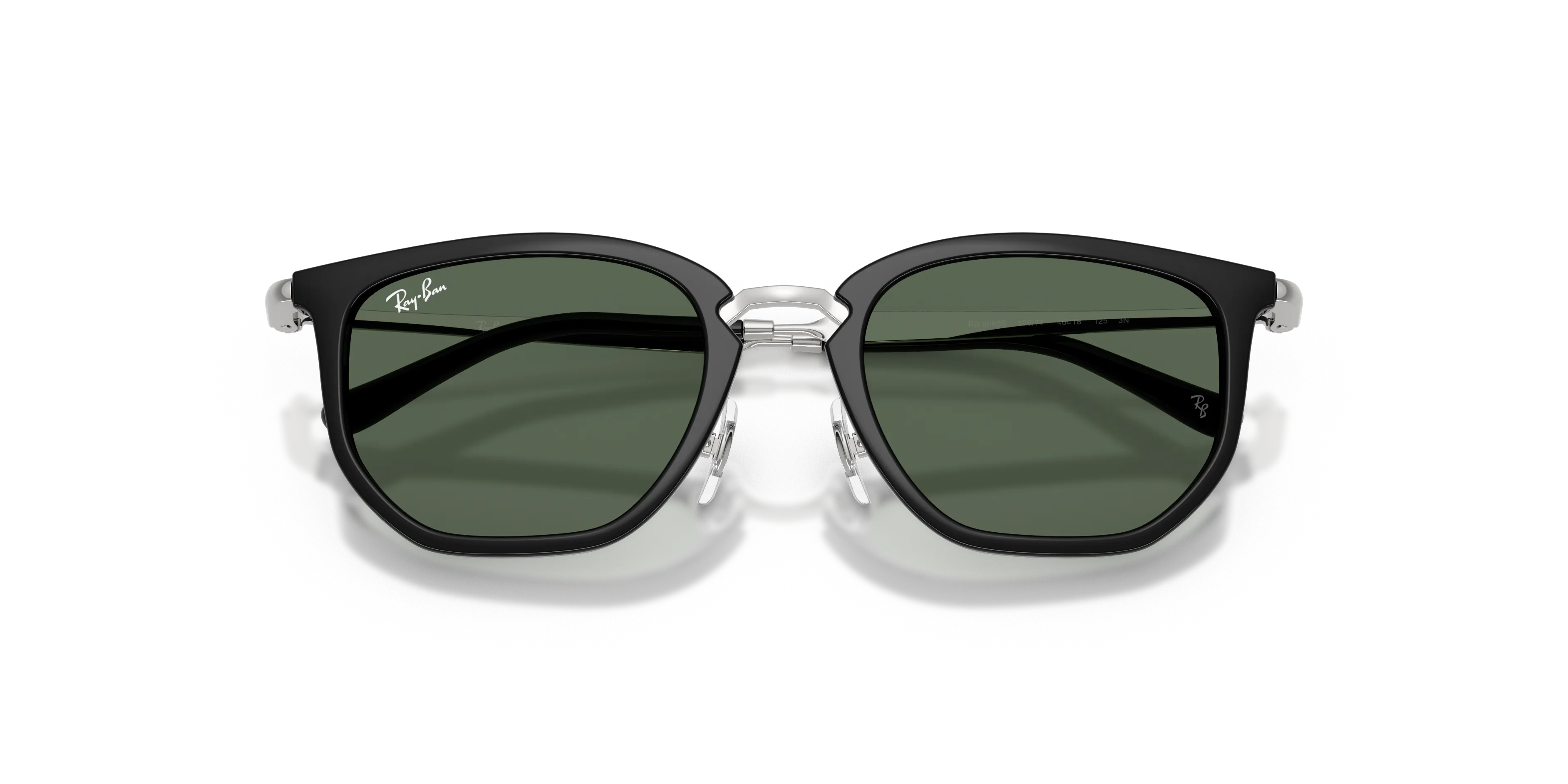 Ray - Ban RJ9085S 100/71 Occhiali da sole bambino Nylon Nero Verde Geometrica Normale - immagine 2