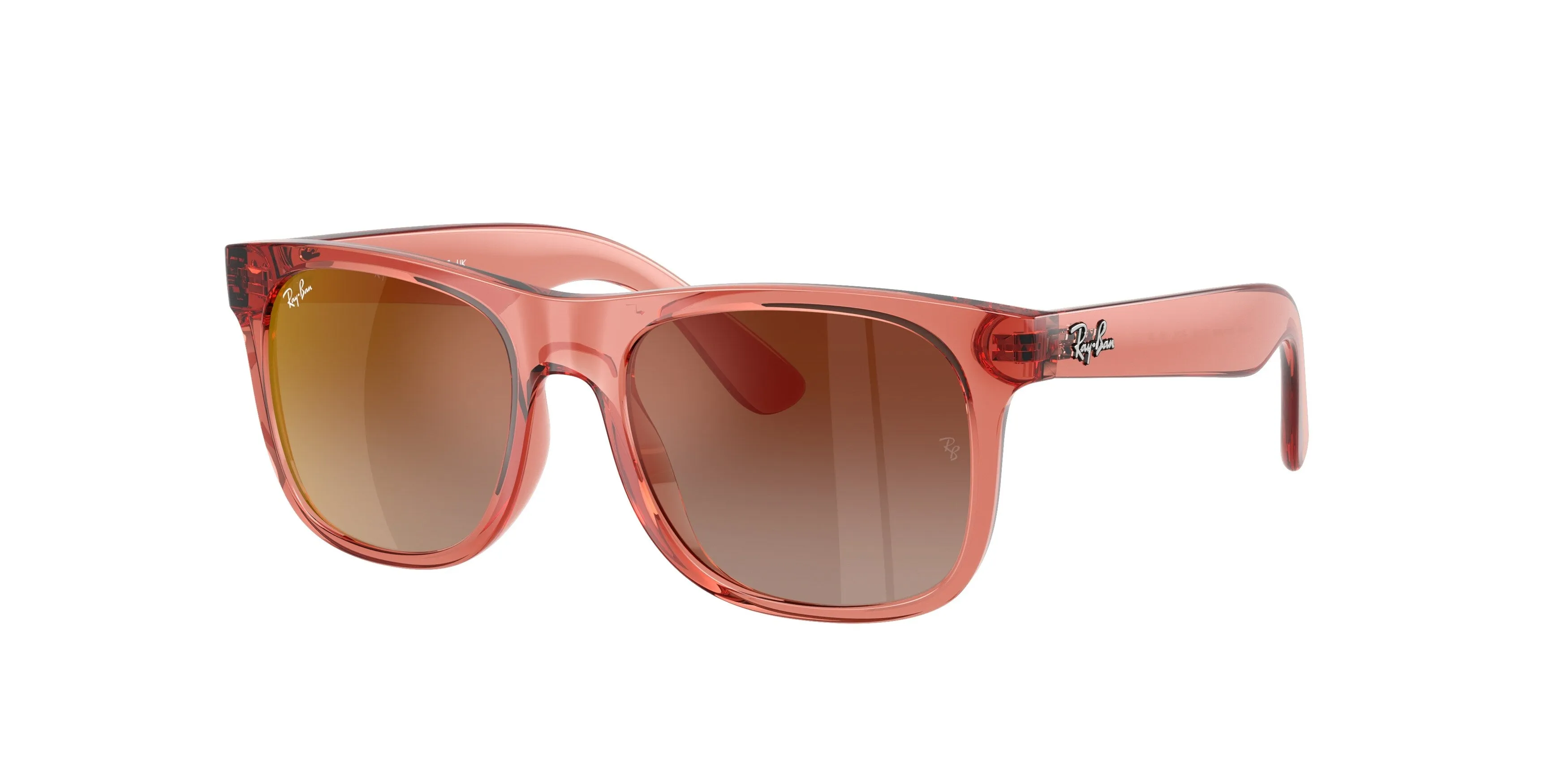 Ray - Ban RJ9069S JUNIOR JUSTIN 7225S0 Occhiali da sole bambino Iniettato Rosso Marrone Squadrata Normale Sfumato - immagine 1