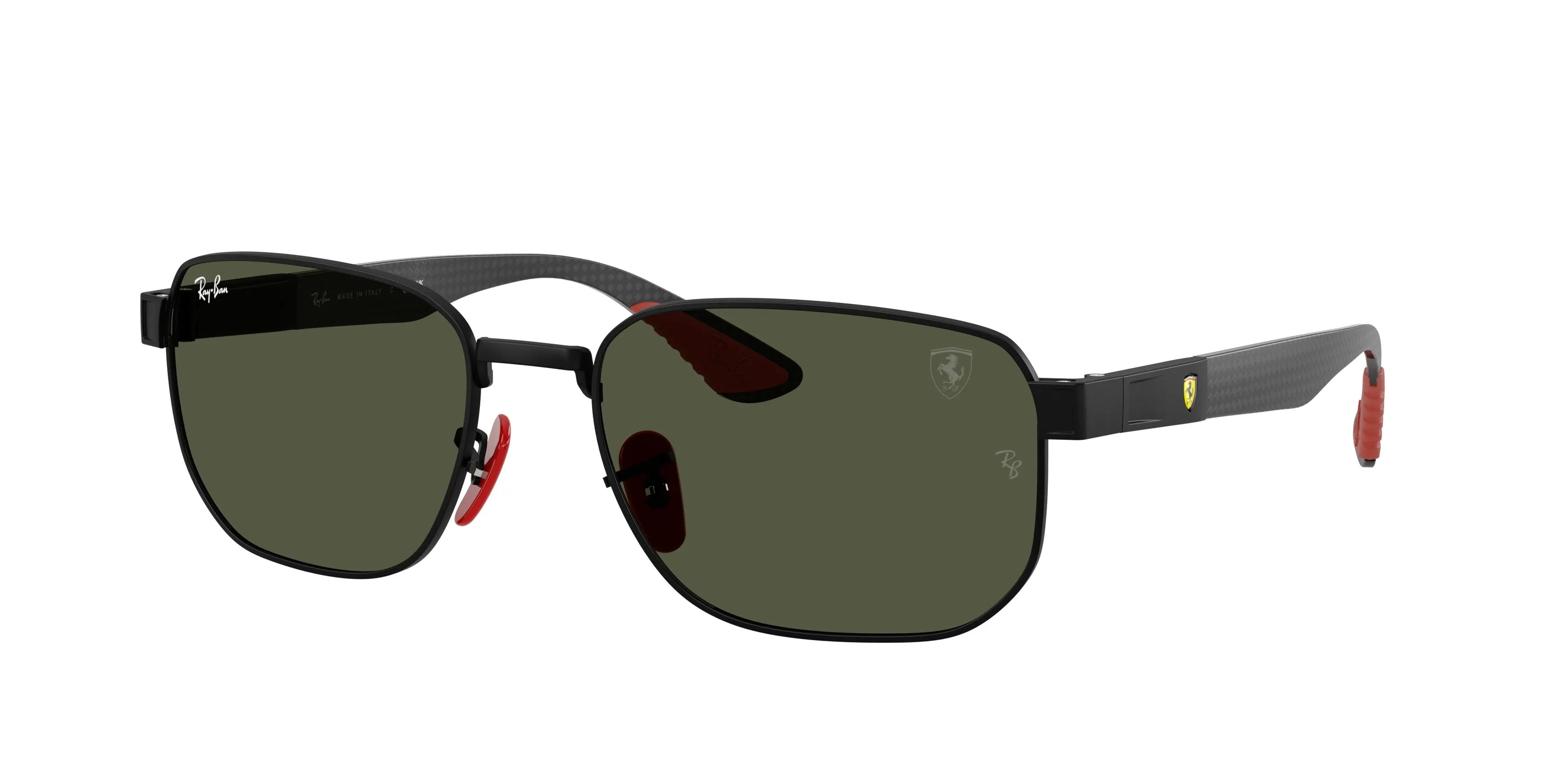 Ray - Ban RB8329M F00231 Occhiali da sole Metallo Nero Verde Geometrica Normale - immagine 1