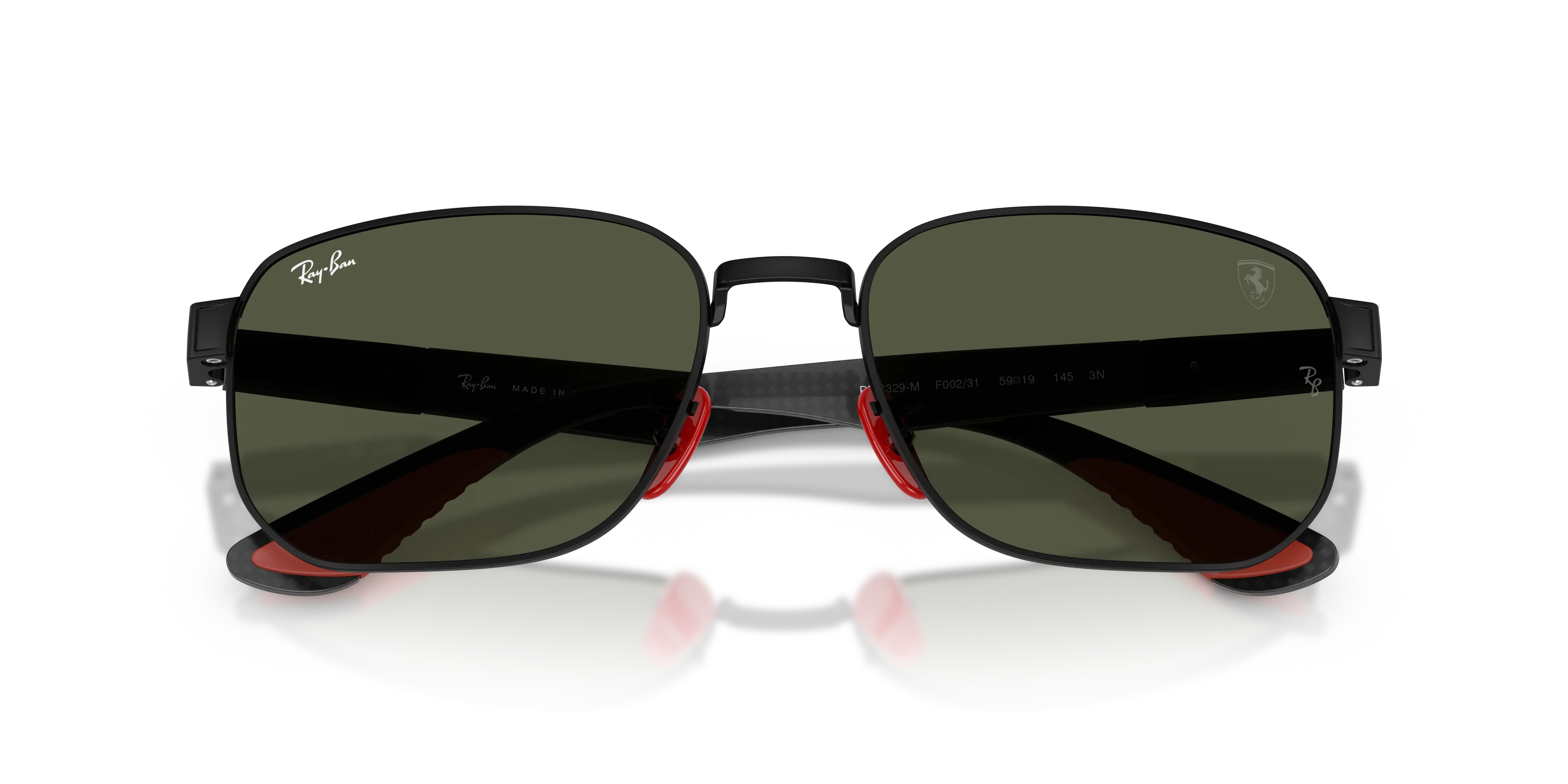 Ray - Ban RB8329M F00231 Occhiali da sole Metallo Nero Verde Geometrica Normale - immagine 2