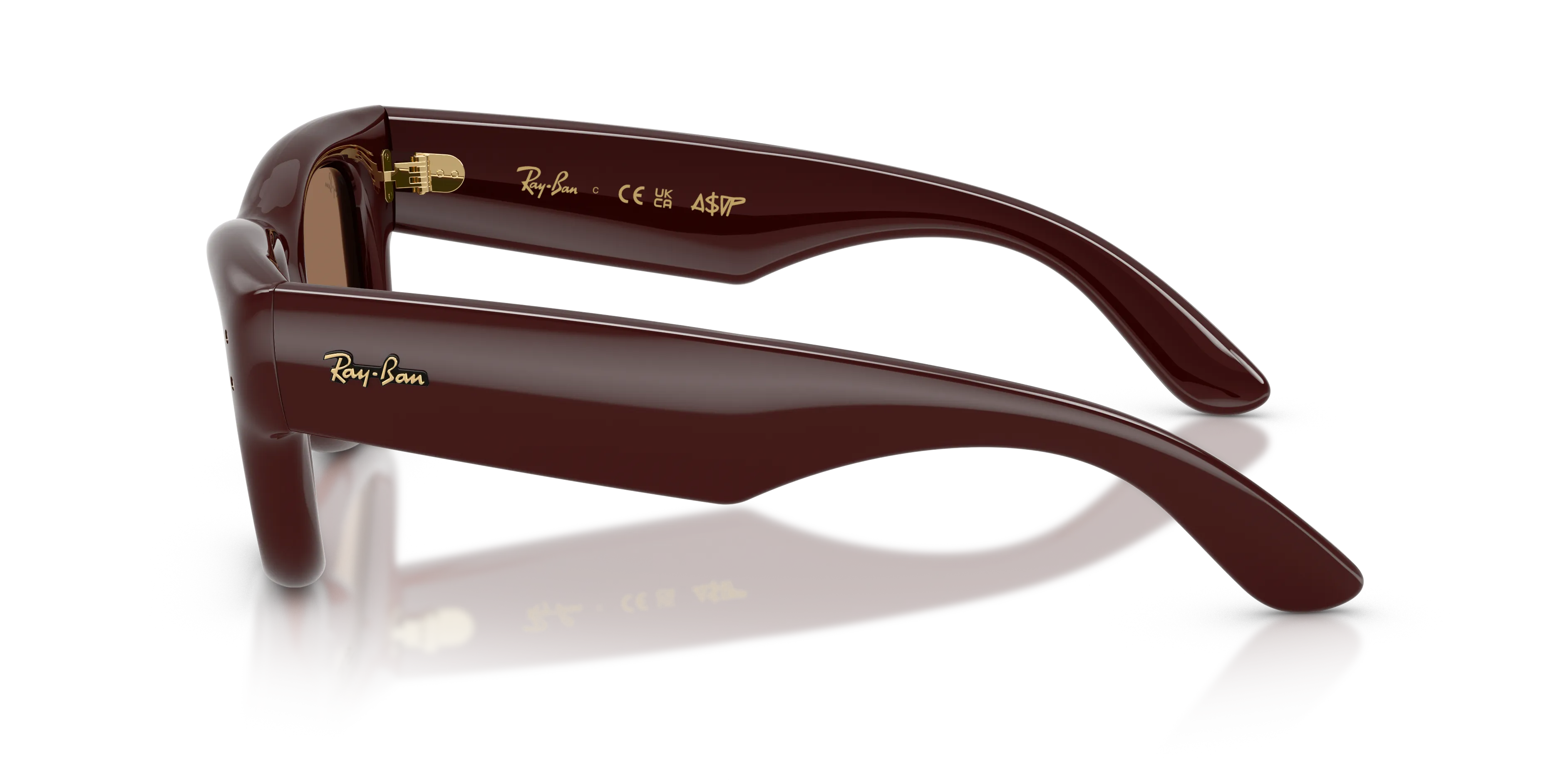 Ray - Ban RB4940 WAYFARER PUFFER 687773 Occhiali da sole Nylon Marrone Marrone Squadrata Normale - immagine 4