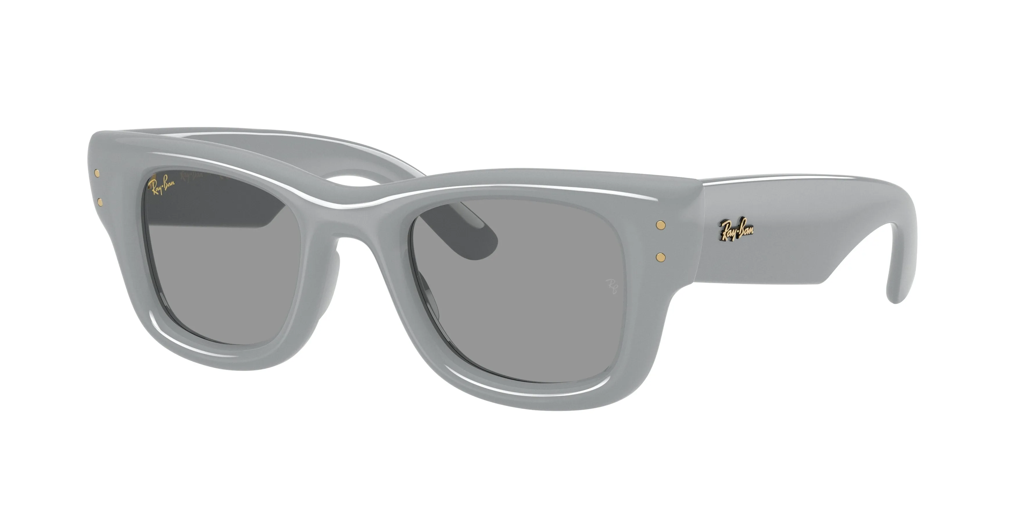 Ray - Ban RB4940 WAYFARER PUFFER 6876/1 Occhiali da sole Nylon Grigio Grigio Squadrata Normale - immagine 1