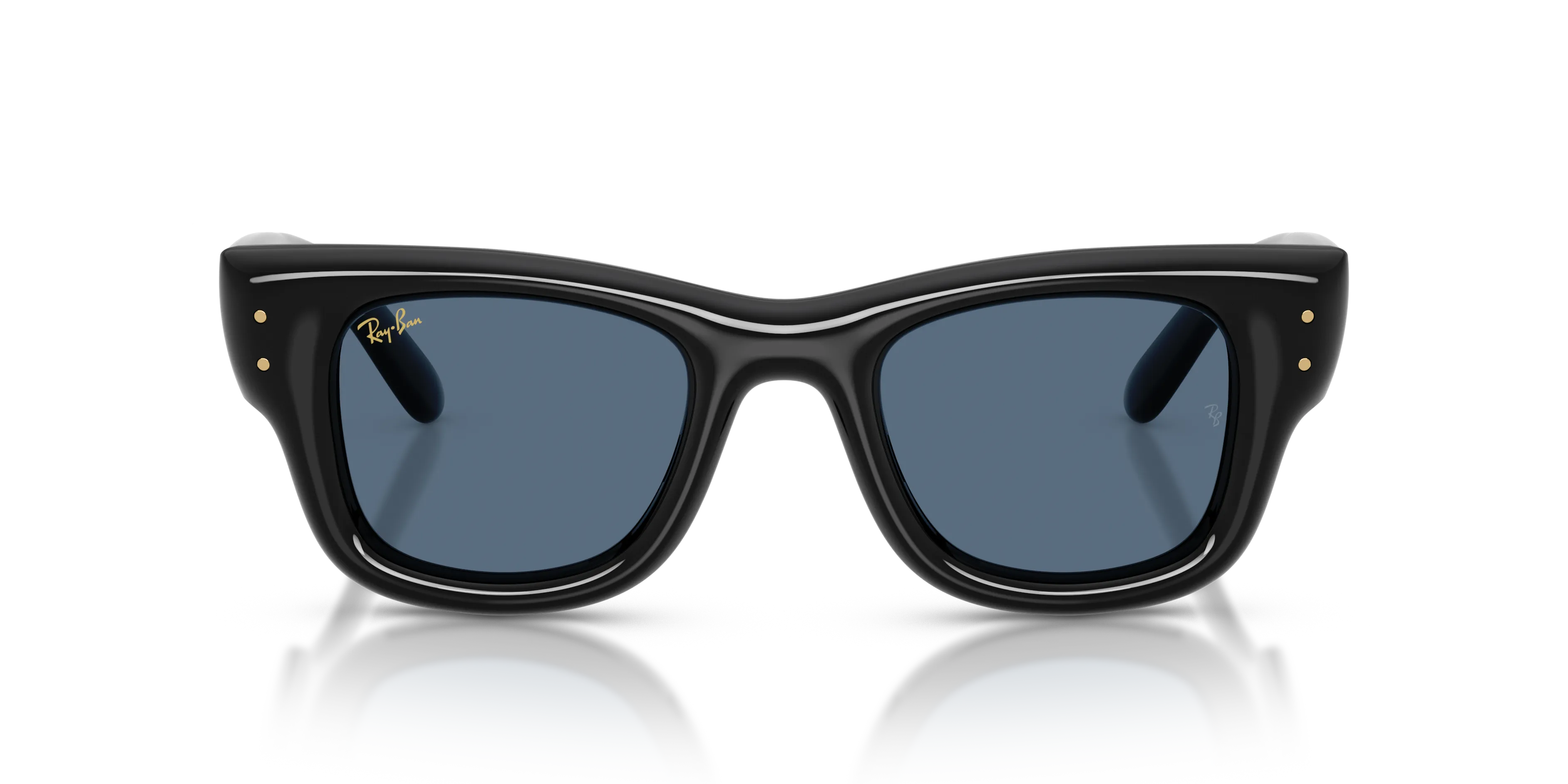 Ray - Ban RB4940 WAYFARER PUFFER 601/80 Occhiali da sole Nylon Nero Blu Squadrata Normale - immagine 3