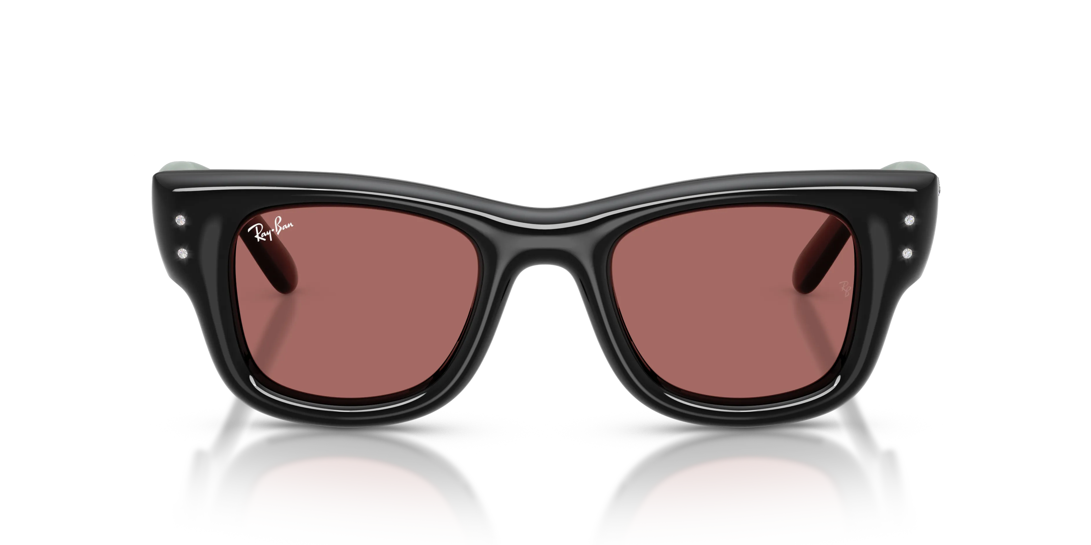 Ray - Ban RB4940B WAYFARER PUFFER 686485 Occhiali da sole Nylon Nero Viola Squadrata Normale - immagine 3