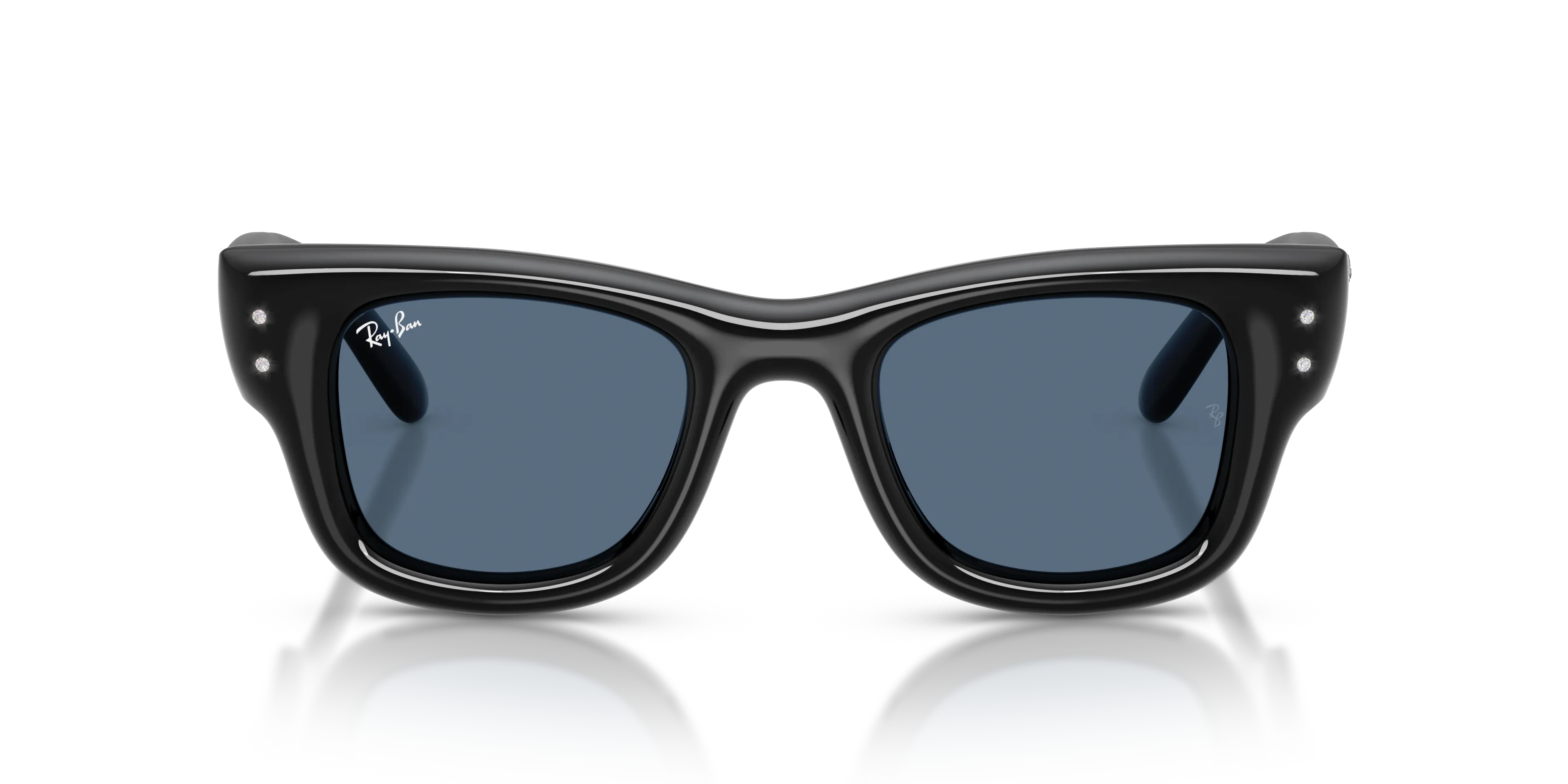 Ray - Ban RB4940B WAYFARER PUFFER 686480 Occhiali da sole Nylon Nero Blu Squadrata Normale - immagine 3