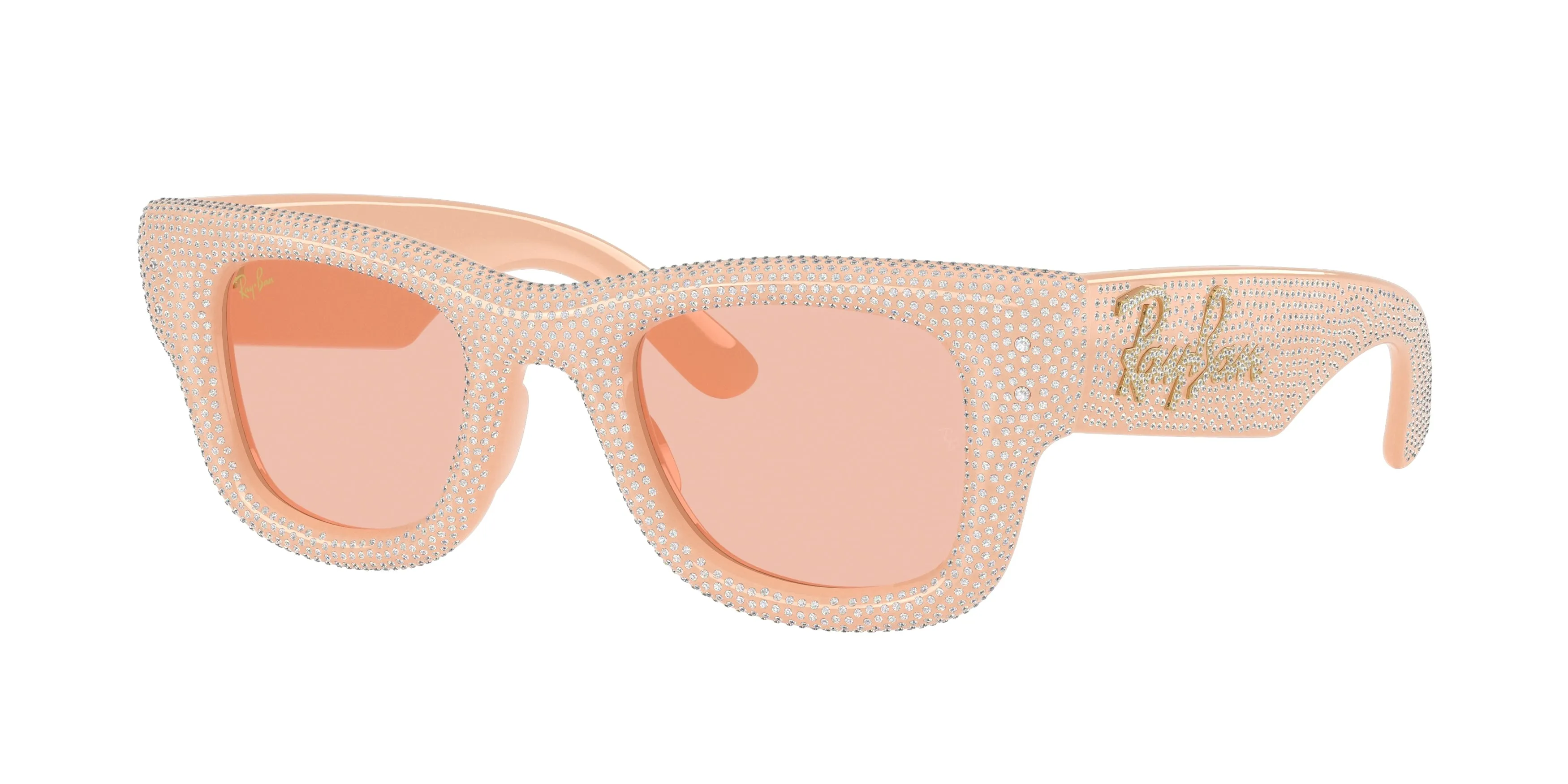 Ray - Ban RB4940BP WAYFARER PUFFER 688984 Occhiali da sole Nylon Beige Rosa Squadrata Normale - immagine 1