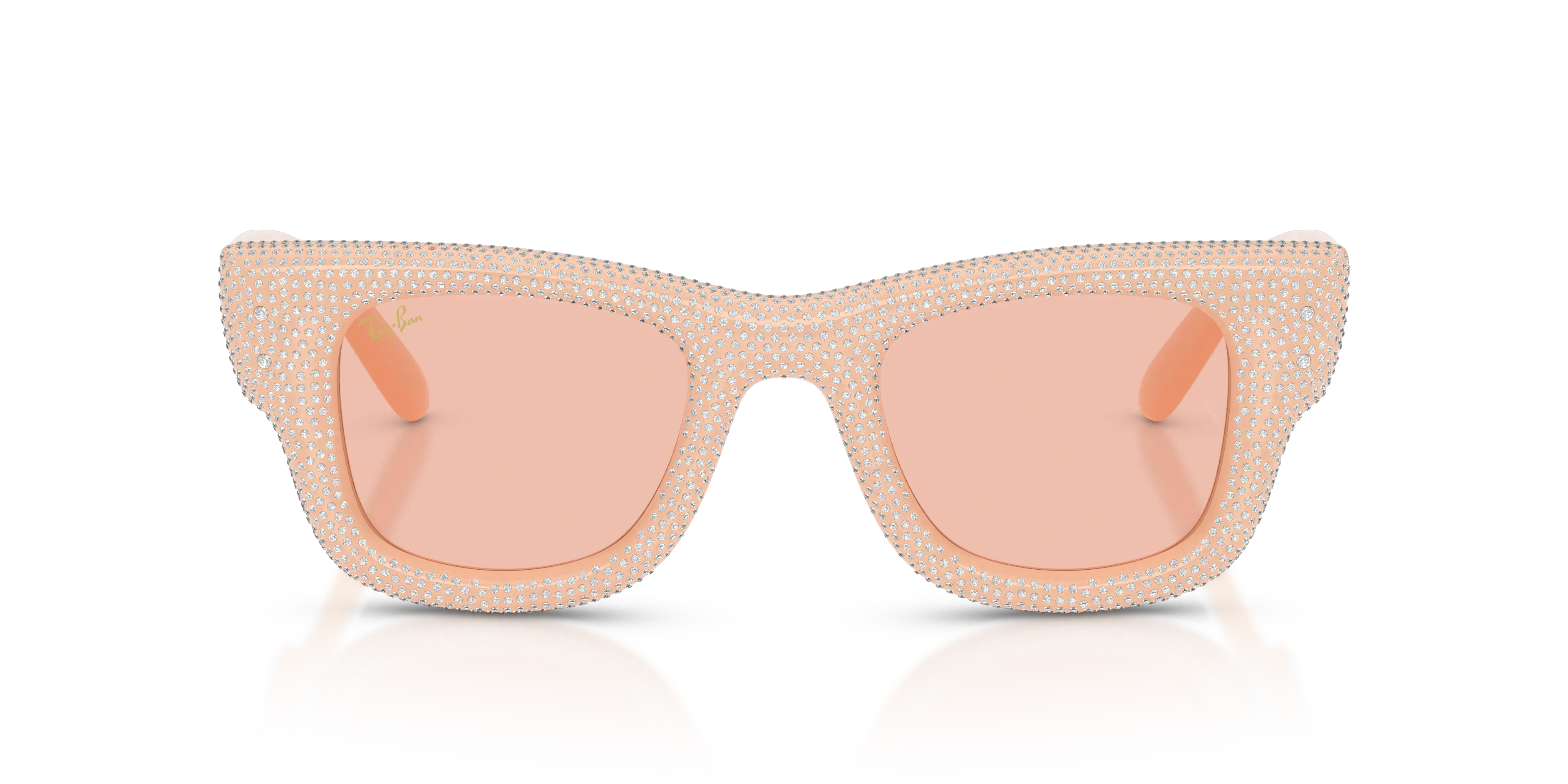 Ray - Ban RB4940BP WAYFARER PUFFER 688984 Occhiali da sole Nylon Beige Rosa Squadrata Normale - immagine 3