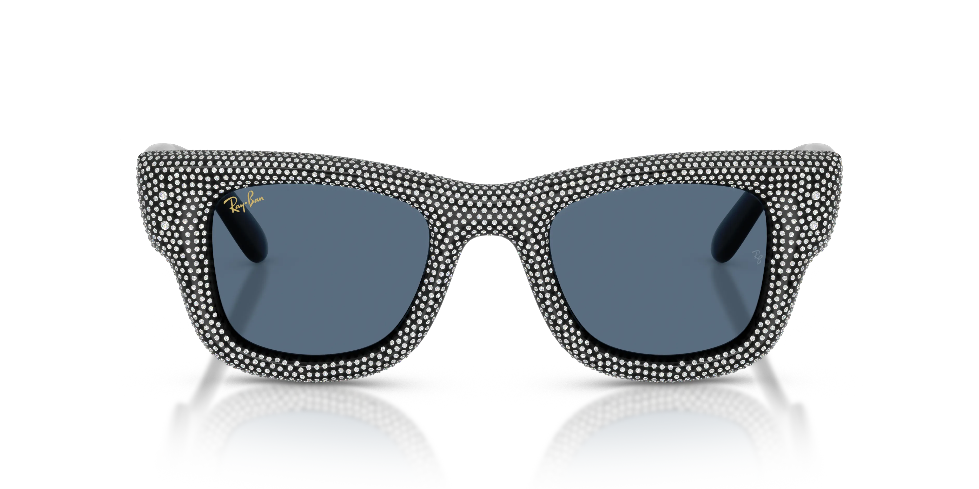 Ray - Ban RB4940BP WAYFARER PUFFER 686580 Occhiali da sole Nylon Nero Blu Squadrata Normale - immagine 3