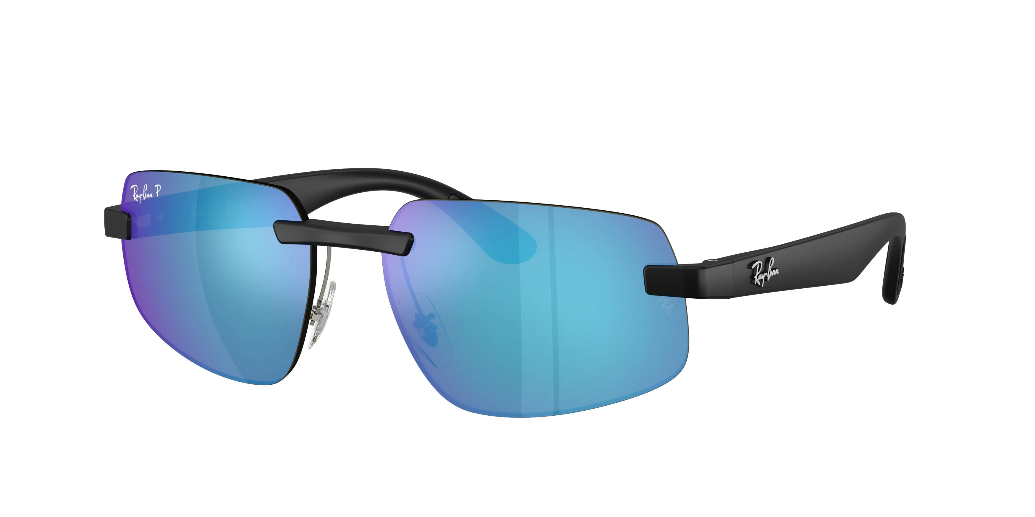 Ray - Ban RB4475CH 601SA1 Occhiali da sole Peek Nero Verde Geometrica Polarizzata - immagine 1