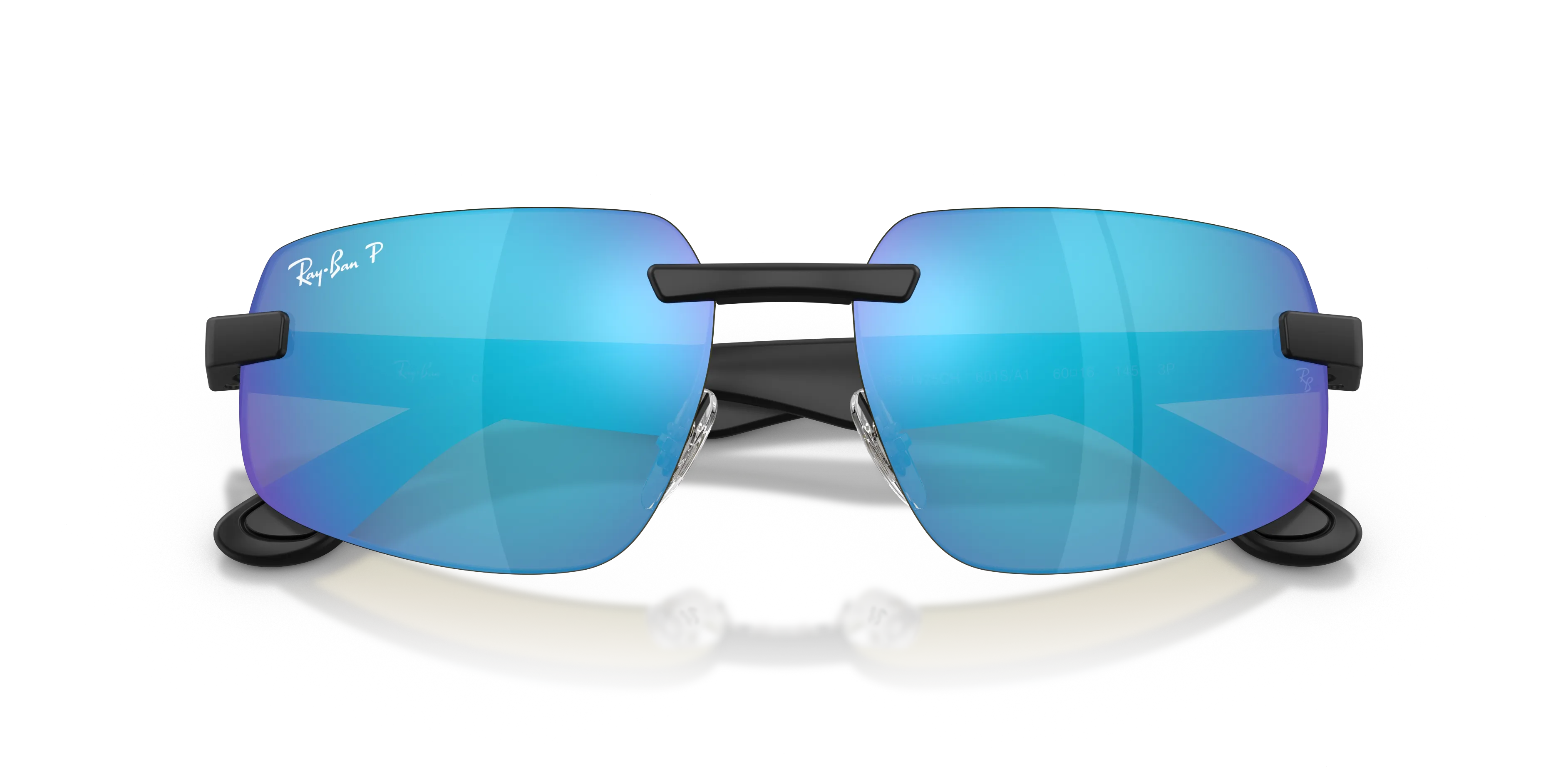 Ray - Ban RB4475CH 601SA1 Occhiali da sole Peek Nero Verde Geometrica Polarizzata - immagine 2