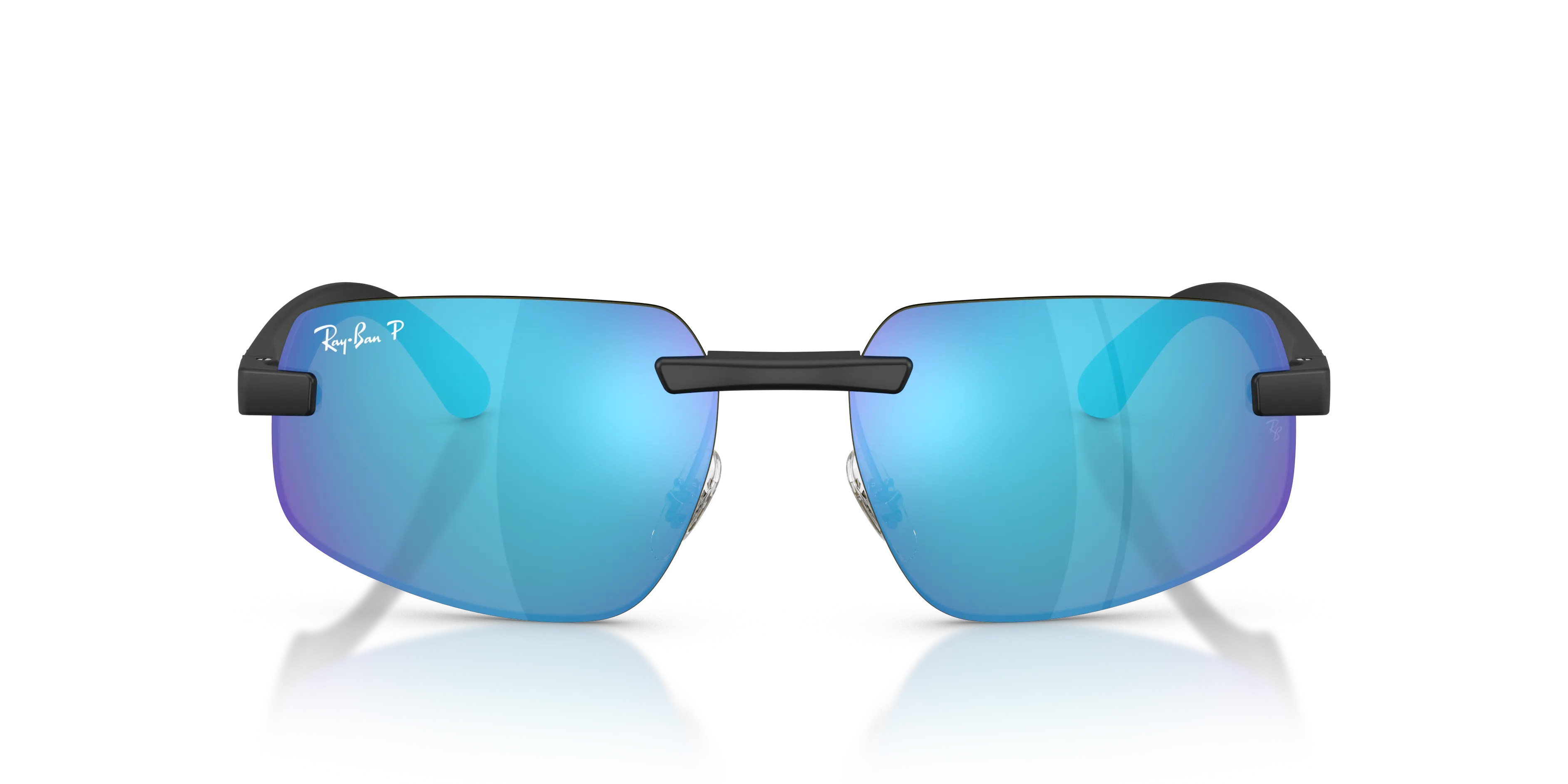 Ray - Ban RB4475CH 601SA1 Occhiali da sole Peek Nero Verde Geometrica Polarizzata - immagine 3
