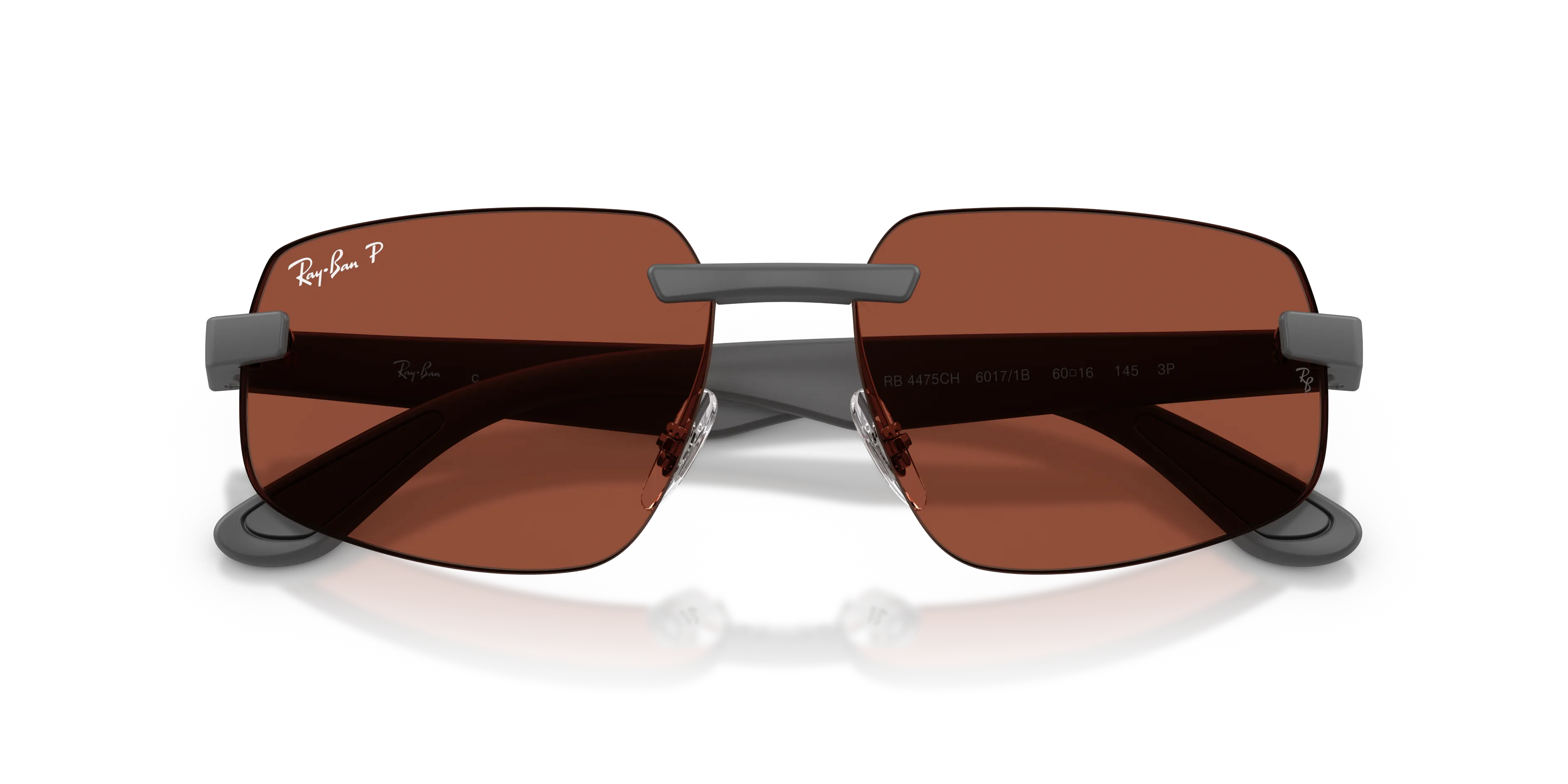 Ray - Ban RB4475CH 60171B Occhiali da sole Peek Grigio [""] Geometrica Polarizzata - immagine 2