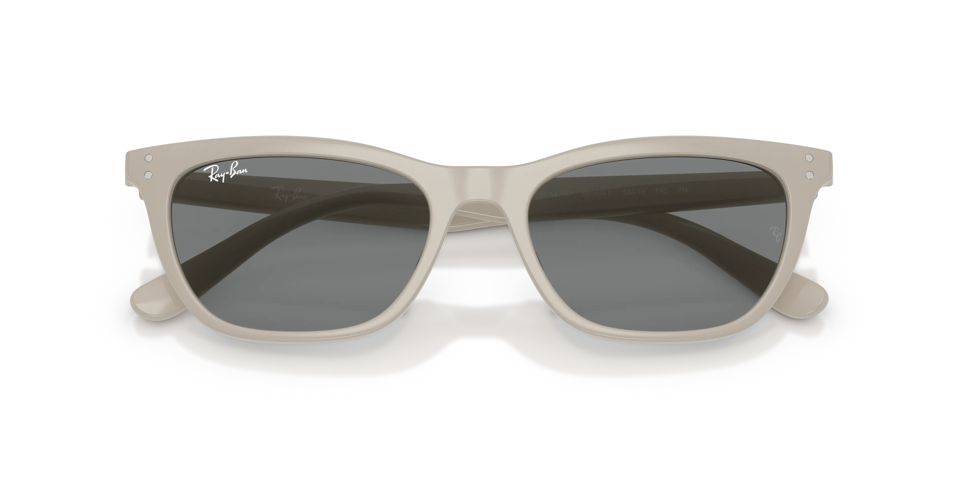 Ray - Ban RB4474D 685887 Occhiali da sole Acetato Beige Grigio Geometrica Normale - immagine 2