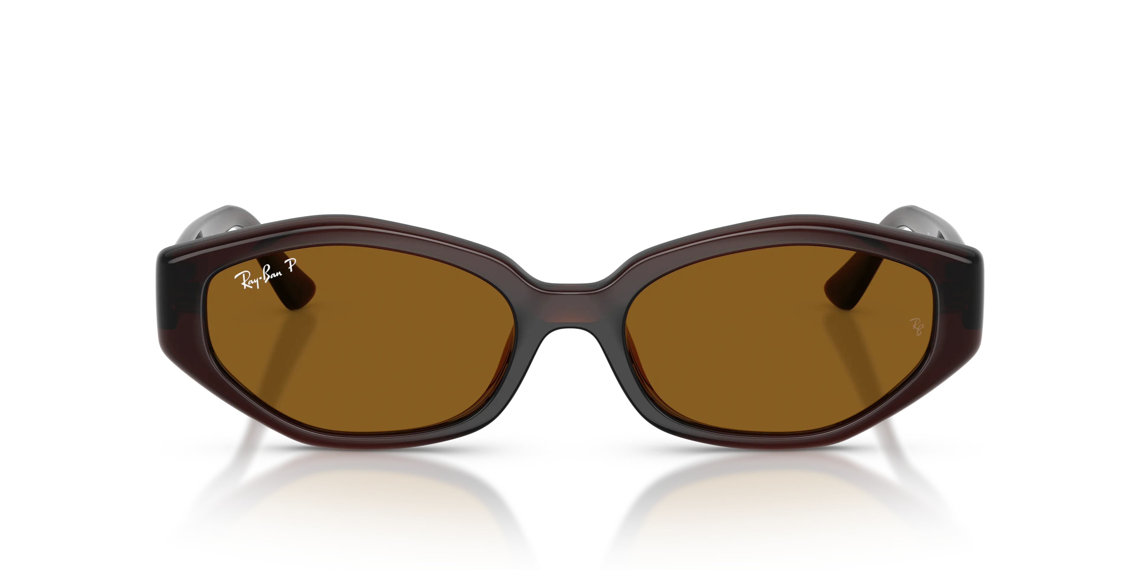 Ray - Ban RB4473D 714/83 Occhiali da sole Iniettato Marrone Marrone Geometrica Polarizzata - immagine 3