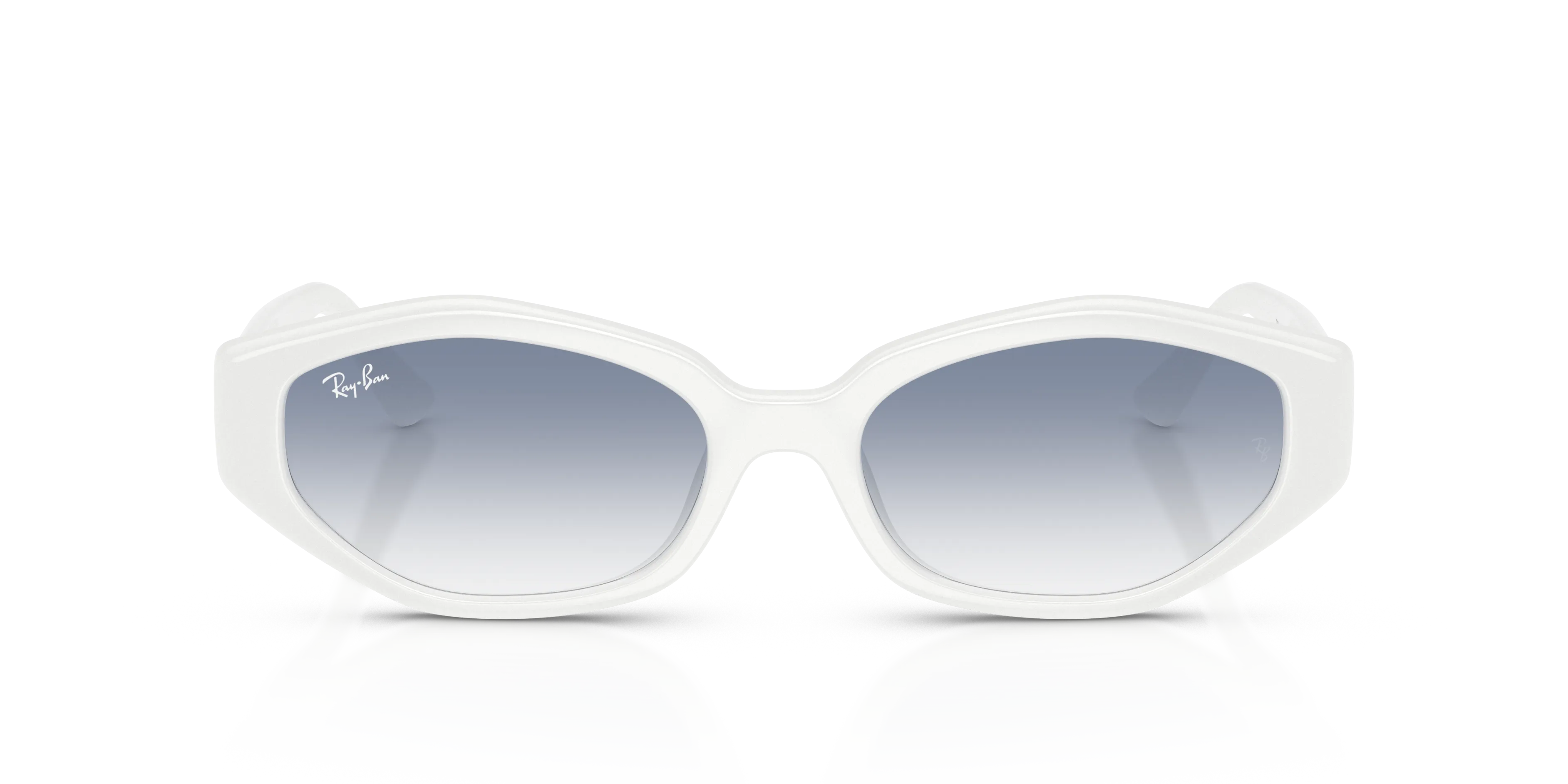 Ray - Ban RB4473D 677219 Occhiali da sole Iniettato Bianco Blu Geometrica Normale Sfumato - immagine 3
