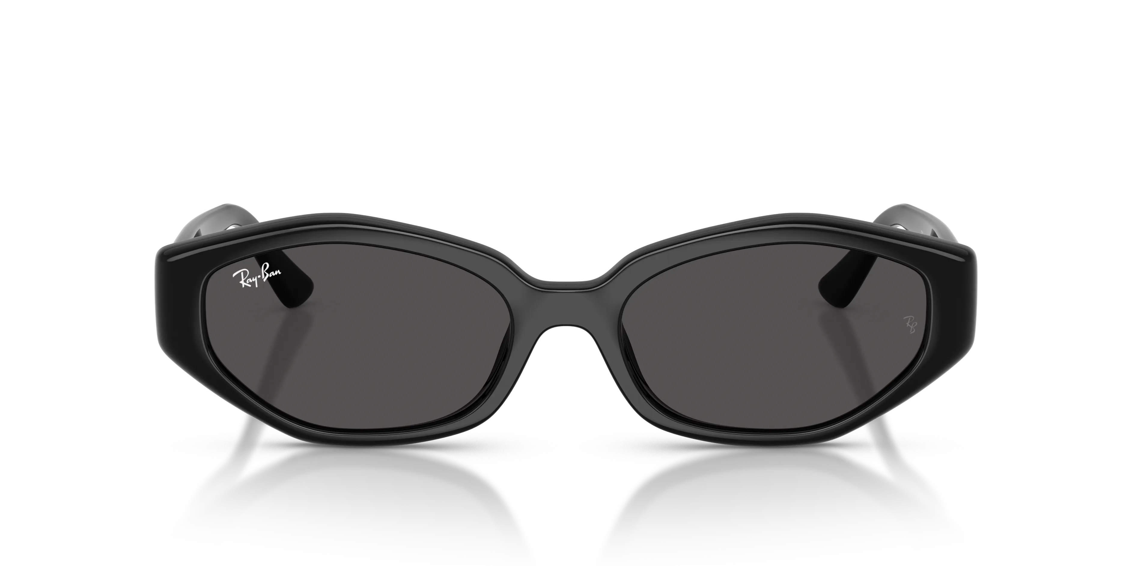 Ray - Ban RB4473D 667787 Occhiali da sole Iniettato Nero Grigio Geometrica Normale - immagine 3