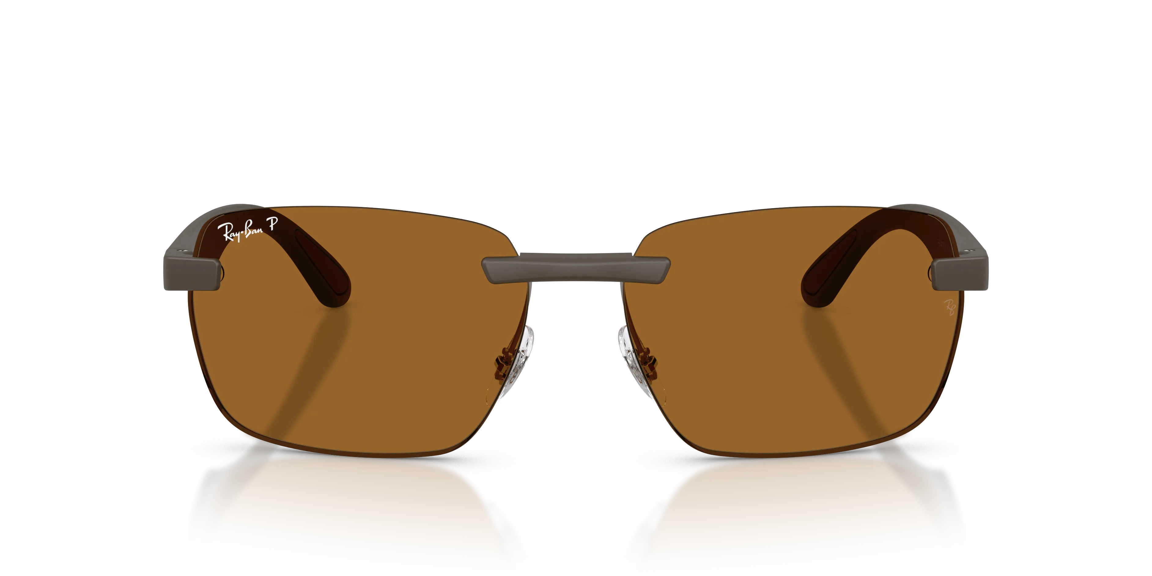 Ray - Ban RB4470CH 6124BB Occhiali da sole Peek Marrone [""] Geometrica Polarizzata - immagine 3