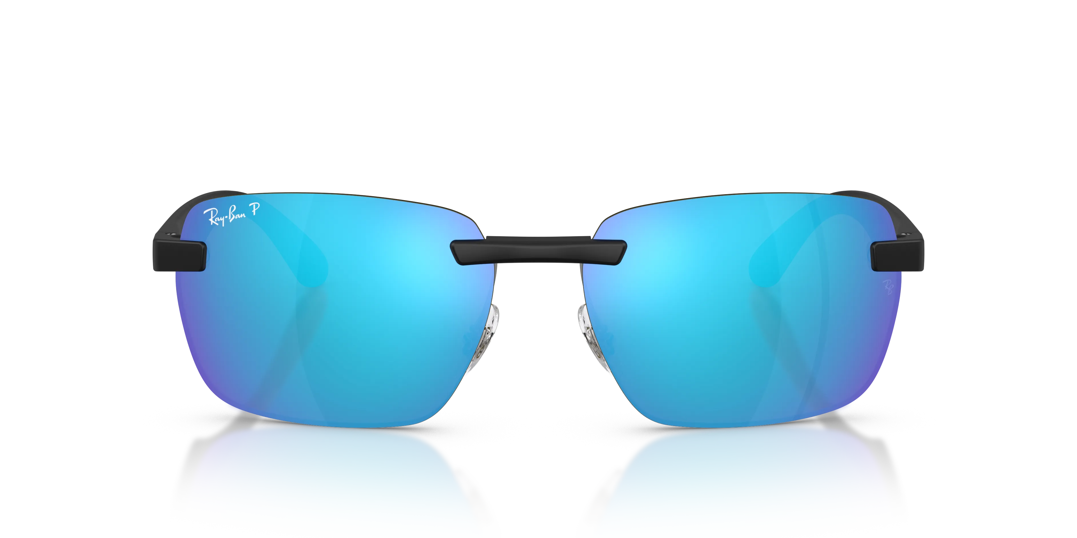 Ray - Ban RB4470CH 601SA1 Occhiali da sole Peek Nero Verde Geometrica Polarizzata - immagine 3