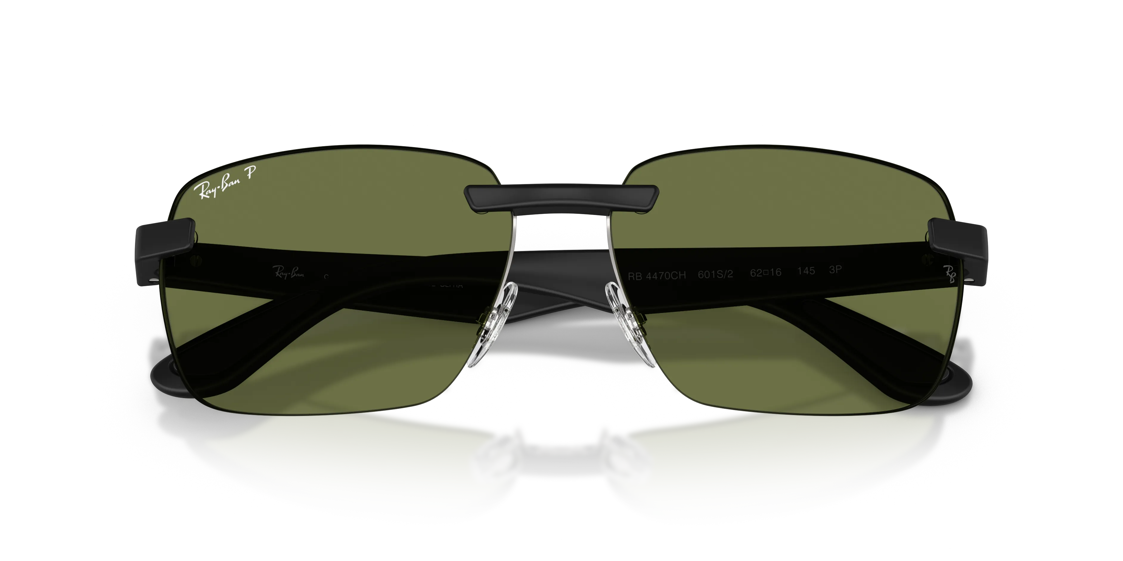Ray - Ban RB4470CH 601S/2 Occhiali da sole Peek Nero [""] Geometrica Polarizzata - immagine 2