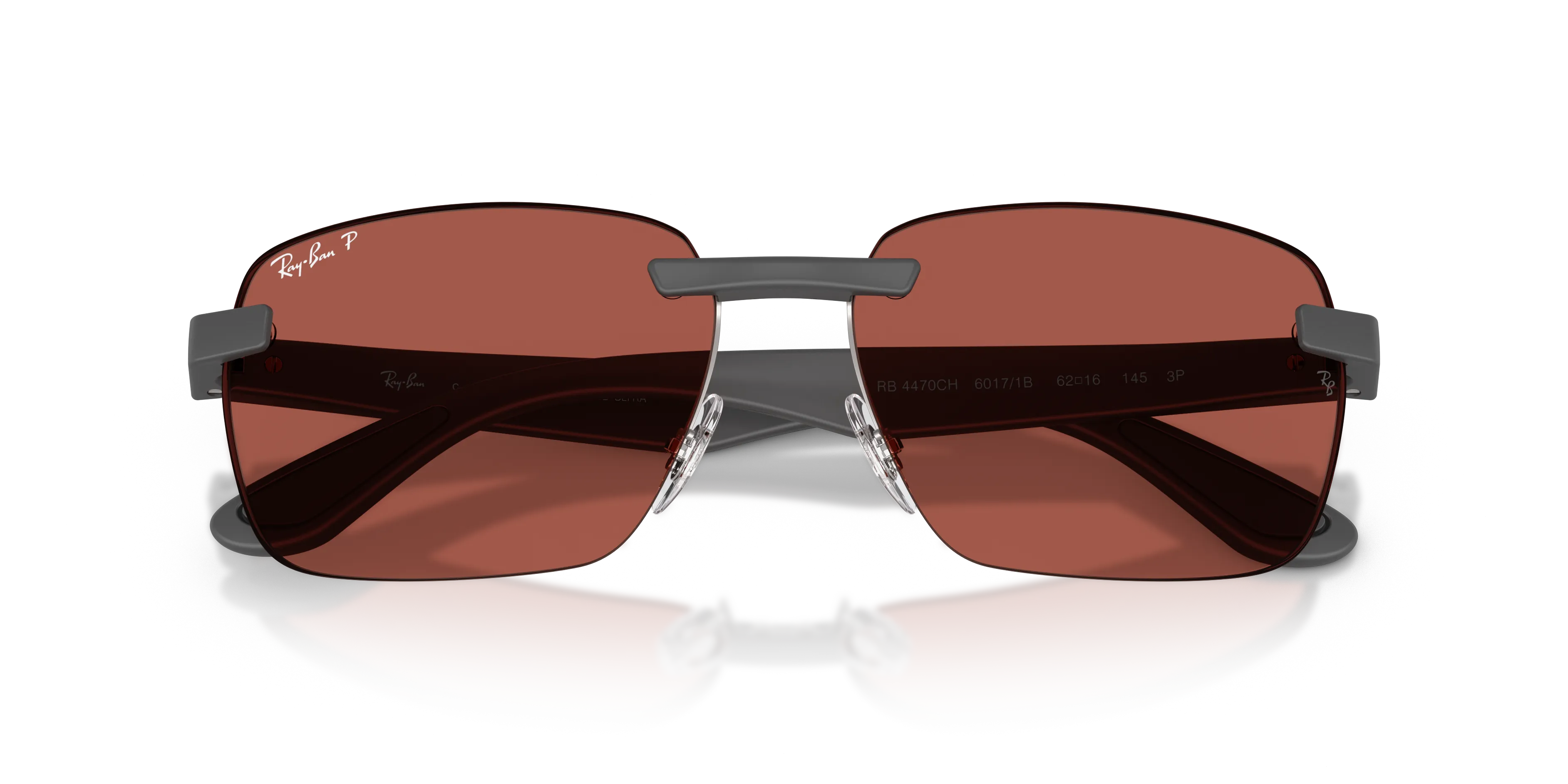 Ray - Ban RB4470CH 60171B Occhiali da sole Peek Grigio [""] Geometrica Polarizzata - immagine 2