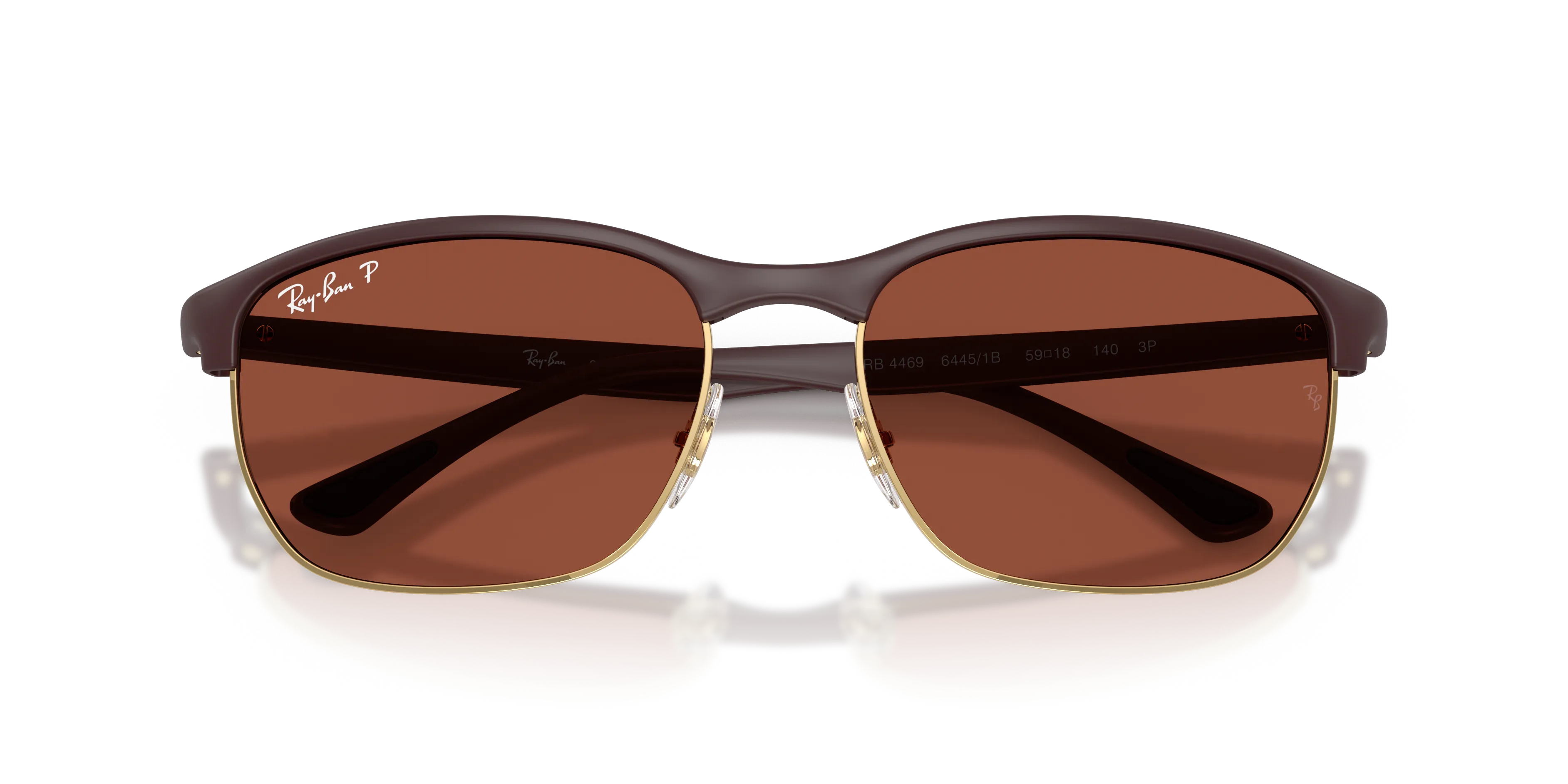 Ray - Ban RB4469 64451B Occhiali da sole Peek Viola Rosso Squadrata Polarizzata - immagine 2
