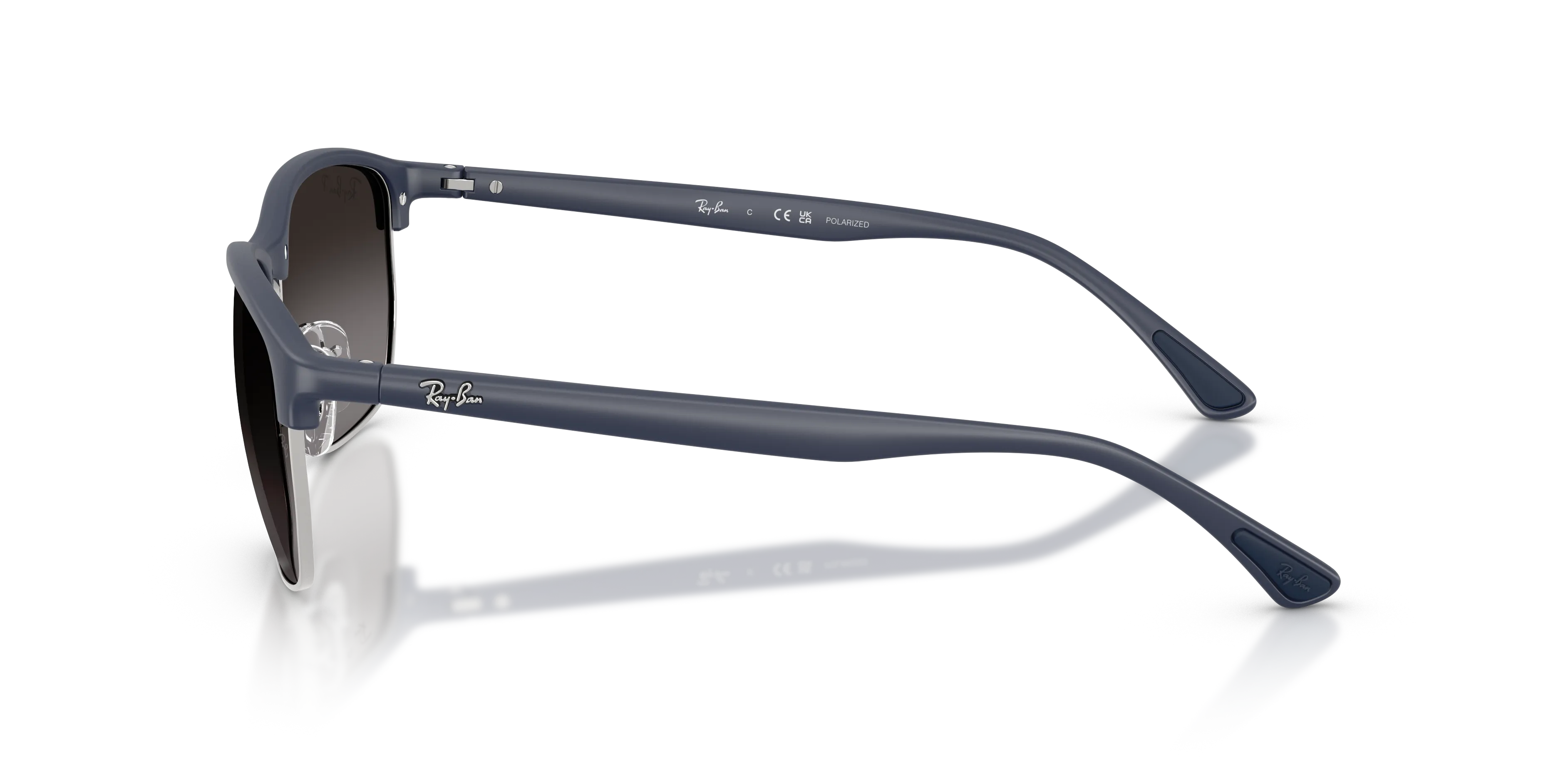Ray - Ban RB4469 6331T3 Occhiali da sole Peek Blu Grigio Squadrata Polarizzata - immagine 4