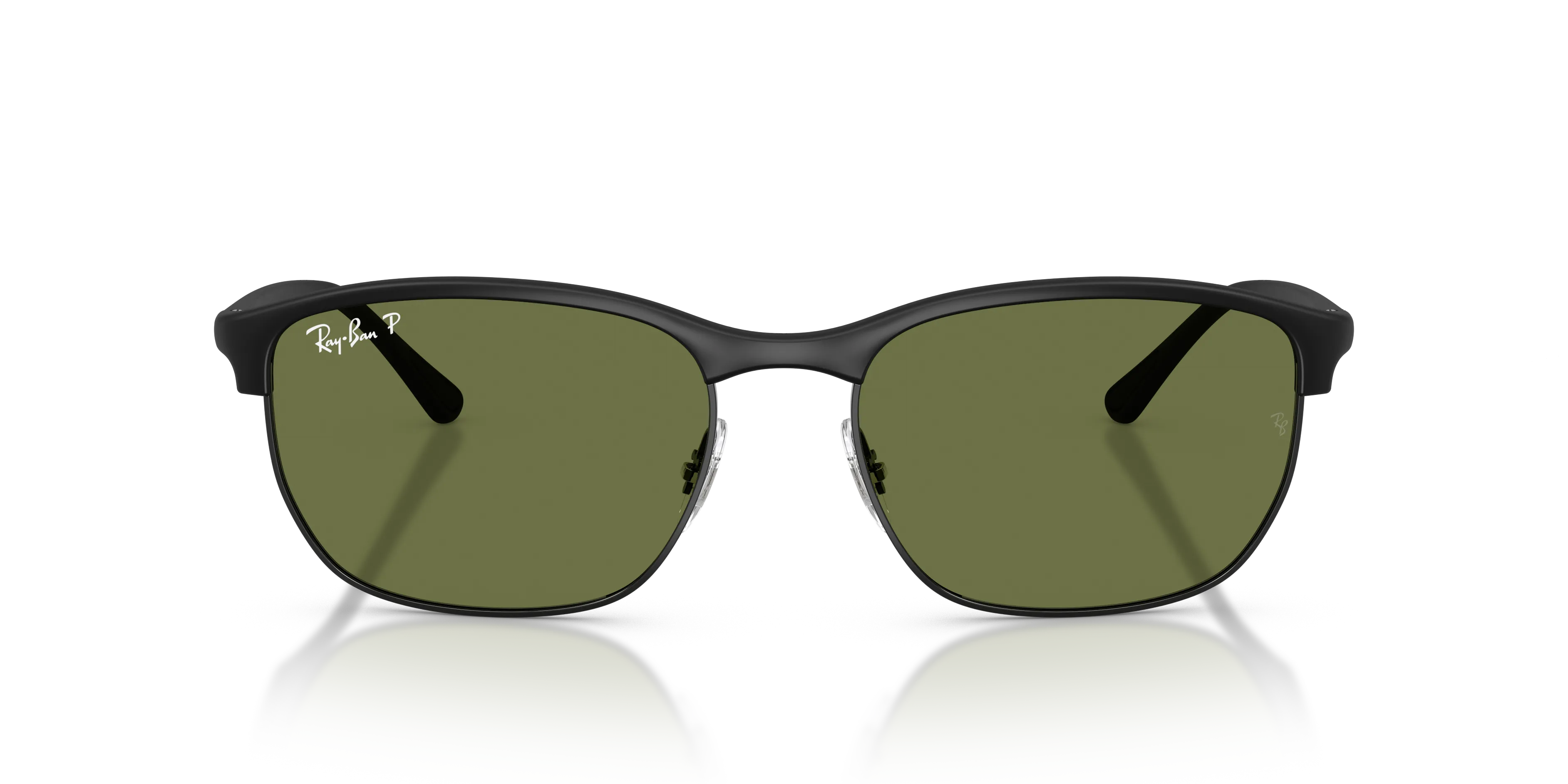 Ray - Ban RB4469 601S/2 Occhiali da sole Peek Nero Verde Squadrata Polarizzata - immagine 3