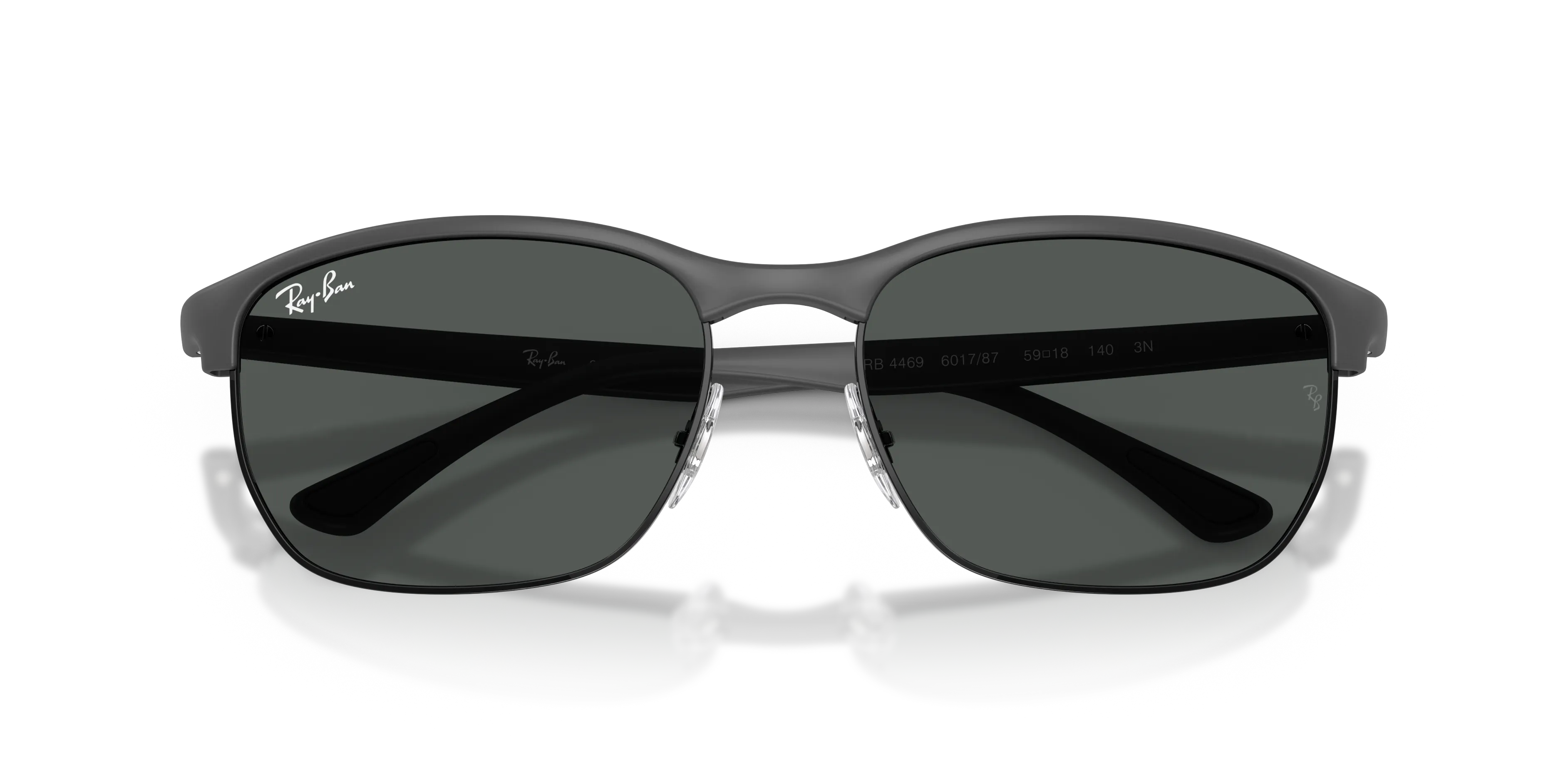 Ray - Ban RB4469 601787 Occhiali da sole Peek Grigio Grigio Squadrata Normale - immagine 2