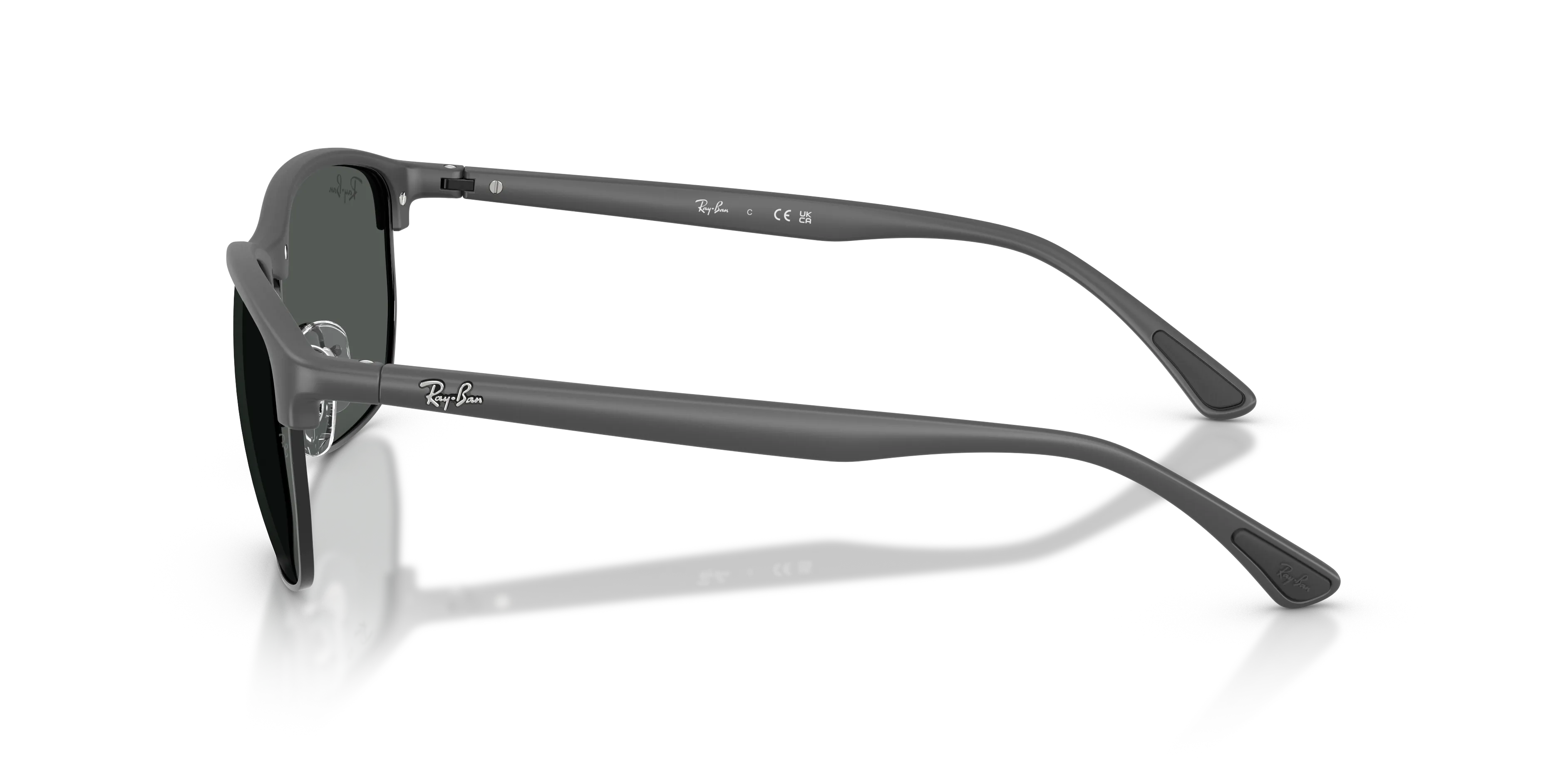 Ray - Ban RB4469 601787 Occhiali da sole Peek Grigio Grigio Squadrata Normale - immagine 4