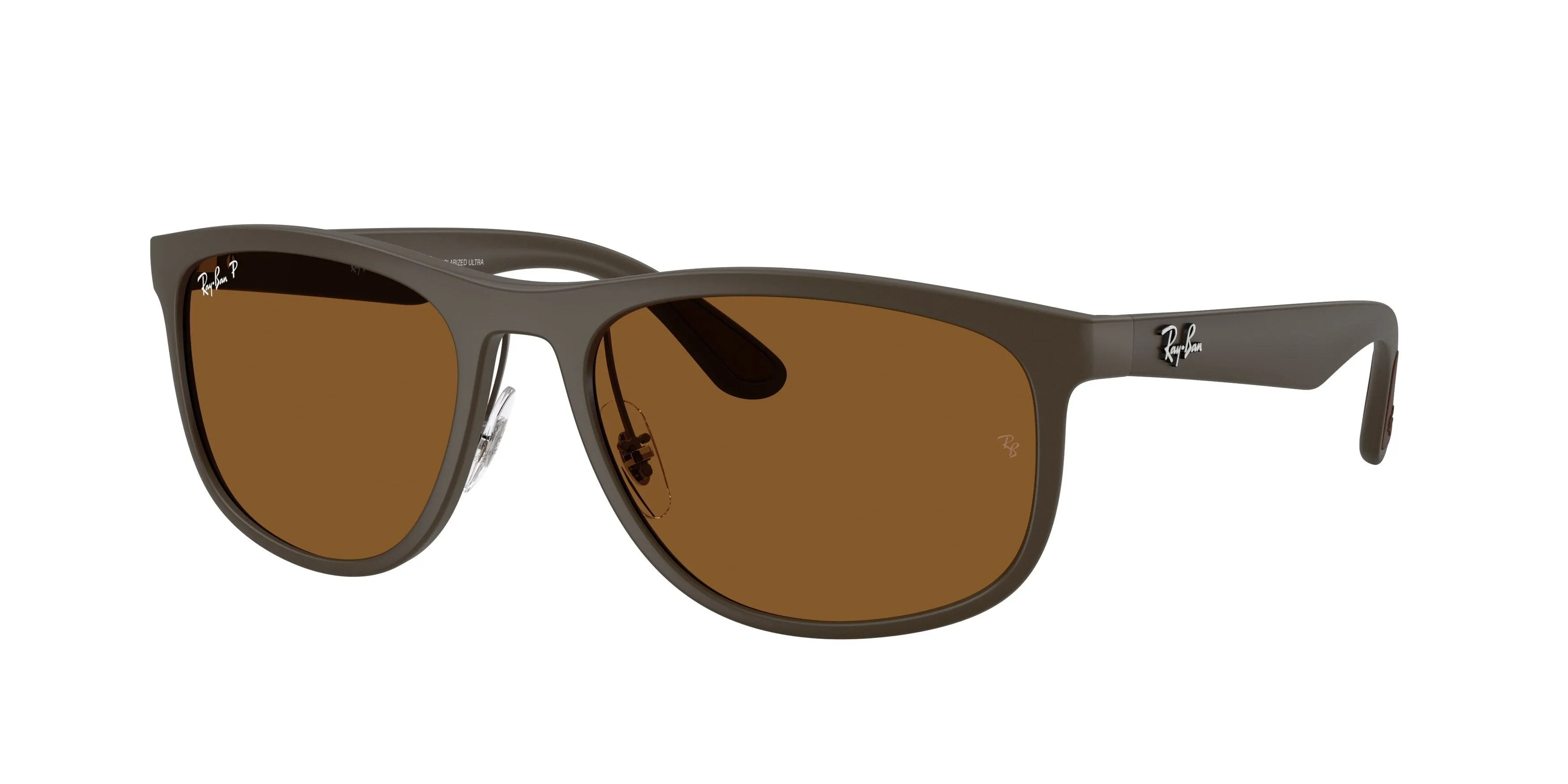 Ray - Ban RB4468 6124BB Occhiali da sole Peek Marrone Bronzo Squadrata Polarizzata - immagine 1