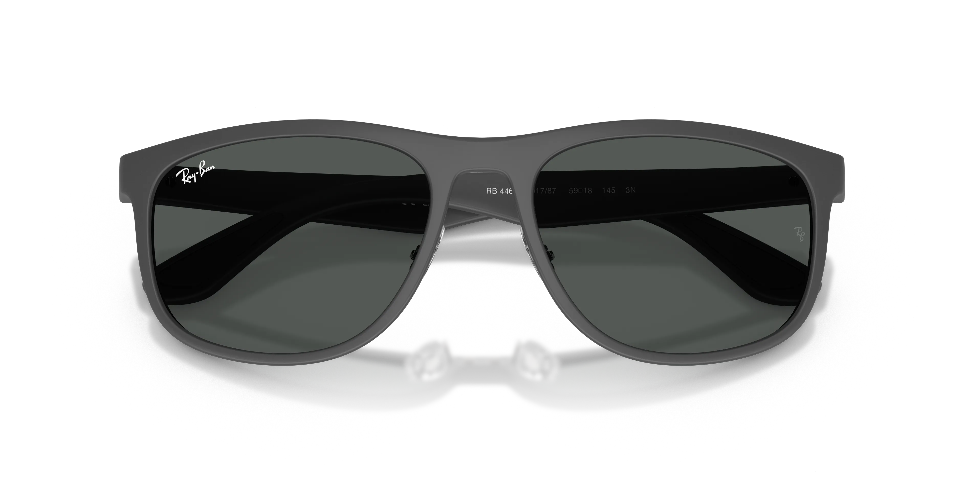 Ray - Ban RB4468 601787 Occhiali da sole Peek Grigio Grigio Squadrata Normale - immagine 2
