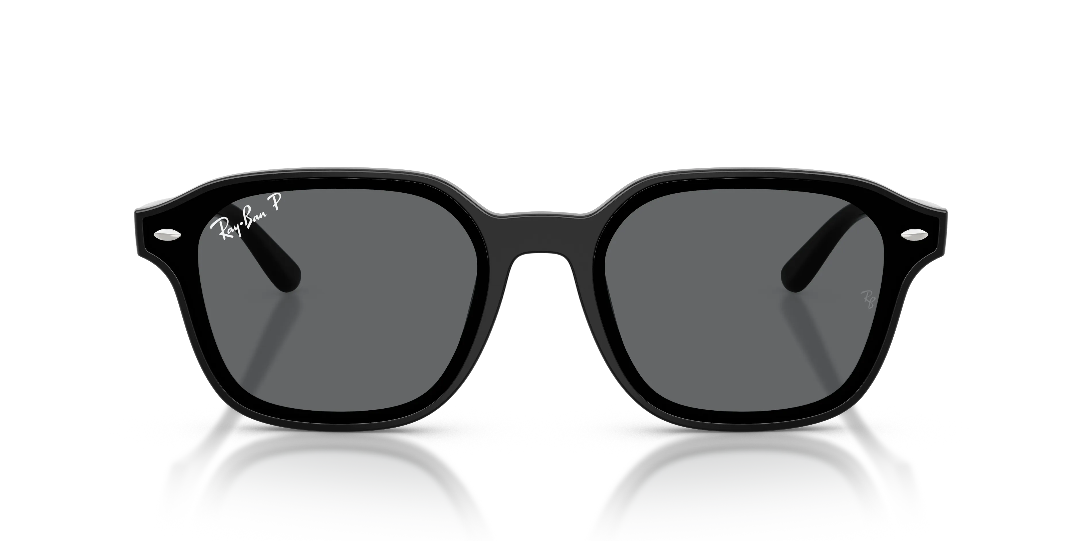 Ray - Ban RB4458D 601/81 Occhiali da sole Nylon Nero Grigio Squadrata Polarizzata - immagine 3