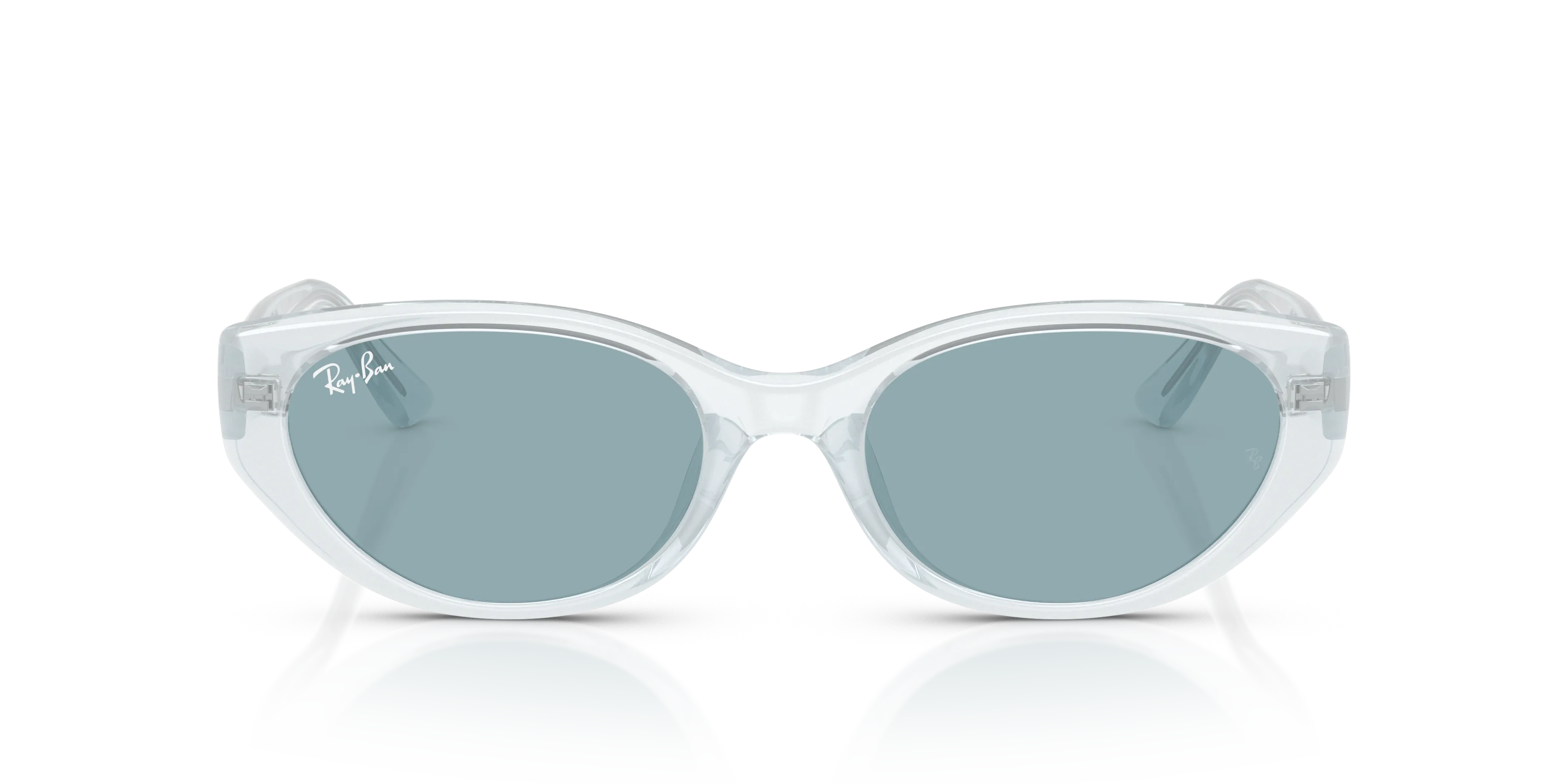 Ray - Ban RB4457D 687280 Occhiali da sole Iniettato Trasparente Blu Pillow Normale - immagine 3
