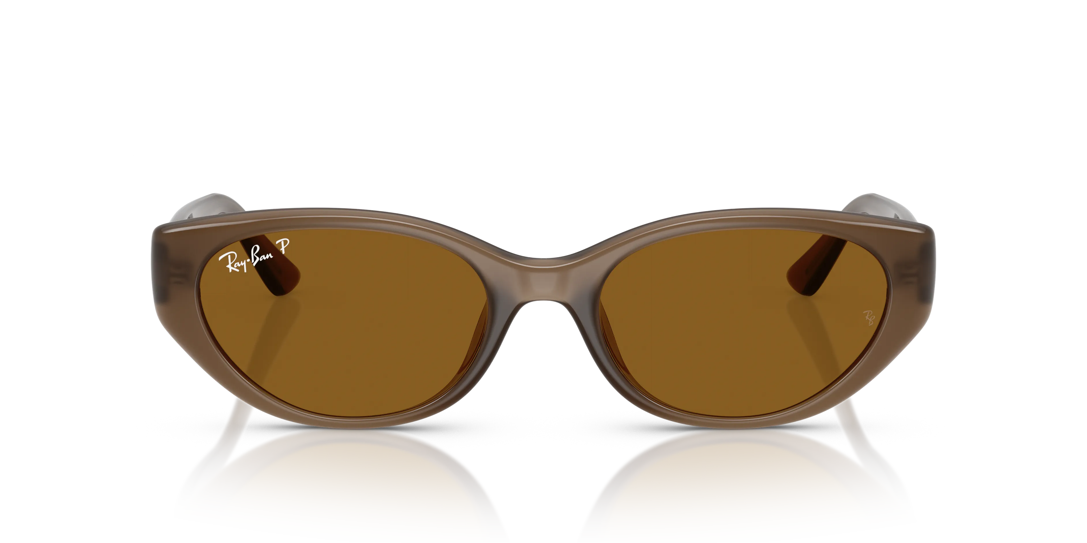 Ray - Ban RB4457D 677983 Occhiali da sole Iniettato Marrone Marrone Pillow Polarizzata - immagine 3