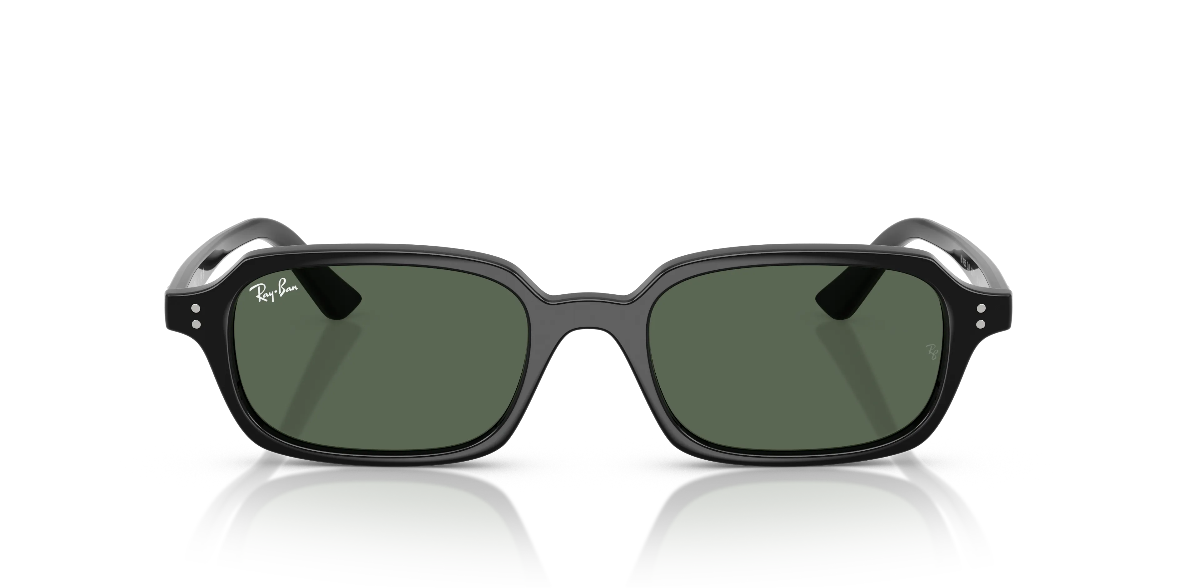 Ray - Ban RB4455 ZURI 667771 Occhiali da sole Iniettato Nero Verde Pillow Normale - immagine 3