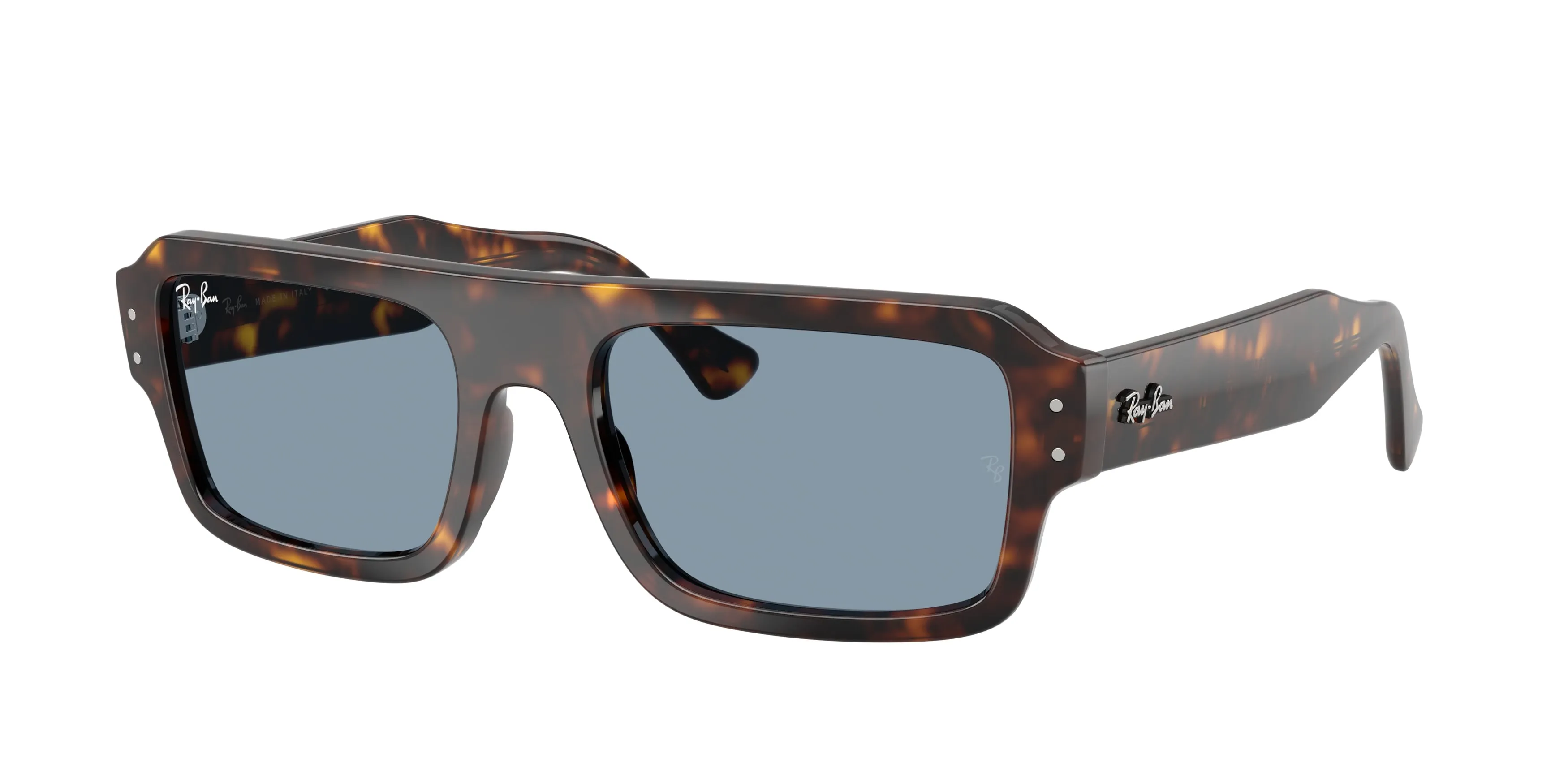 Ray - Ban RB4454 FLACKO 902/56 Occhiali da sole Acetato Tartaruga Blu Squadrata Normale - immagine 1