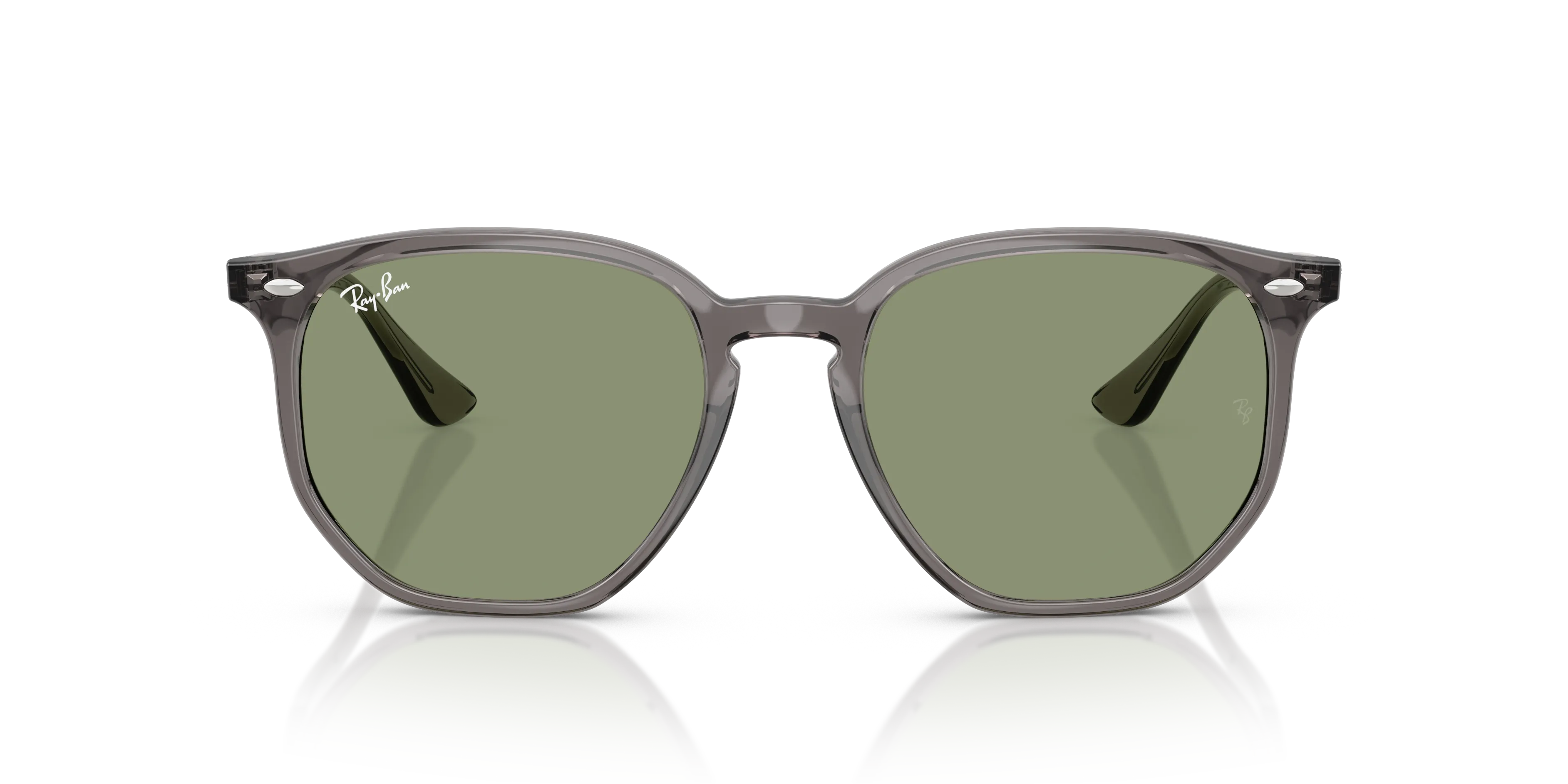 Ray - Ban RB4306 687382 Occhiali da sole Acetato Grigio Verde Geometrica Normale - immagine 3