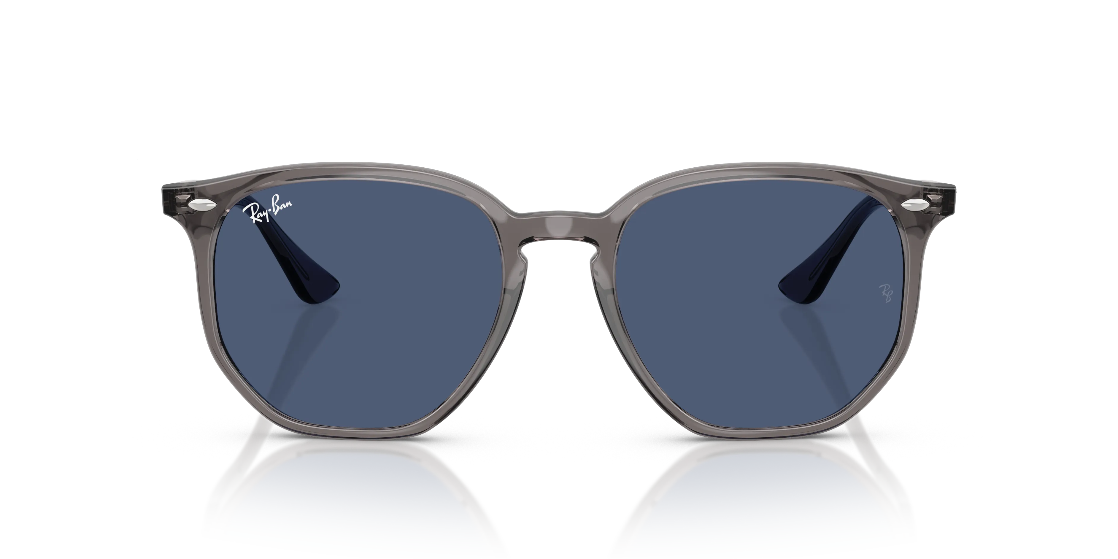 Ray - Ban RB4306 687380 Occhiali da sole Acetato Grigio Blu Geometrica Normale - immagine 3