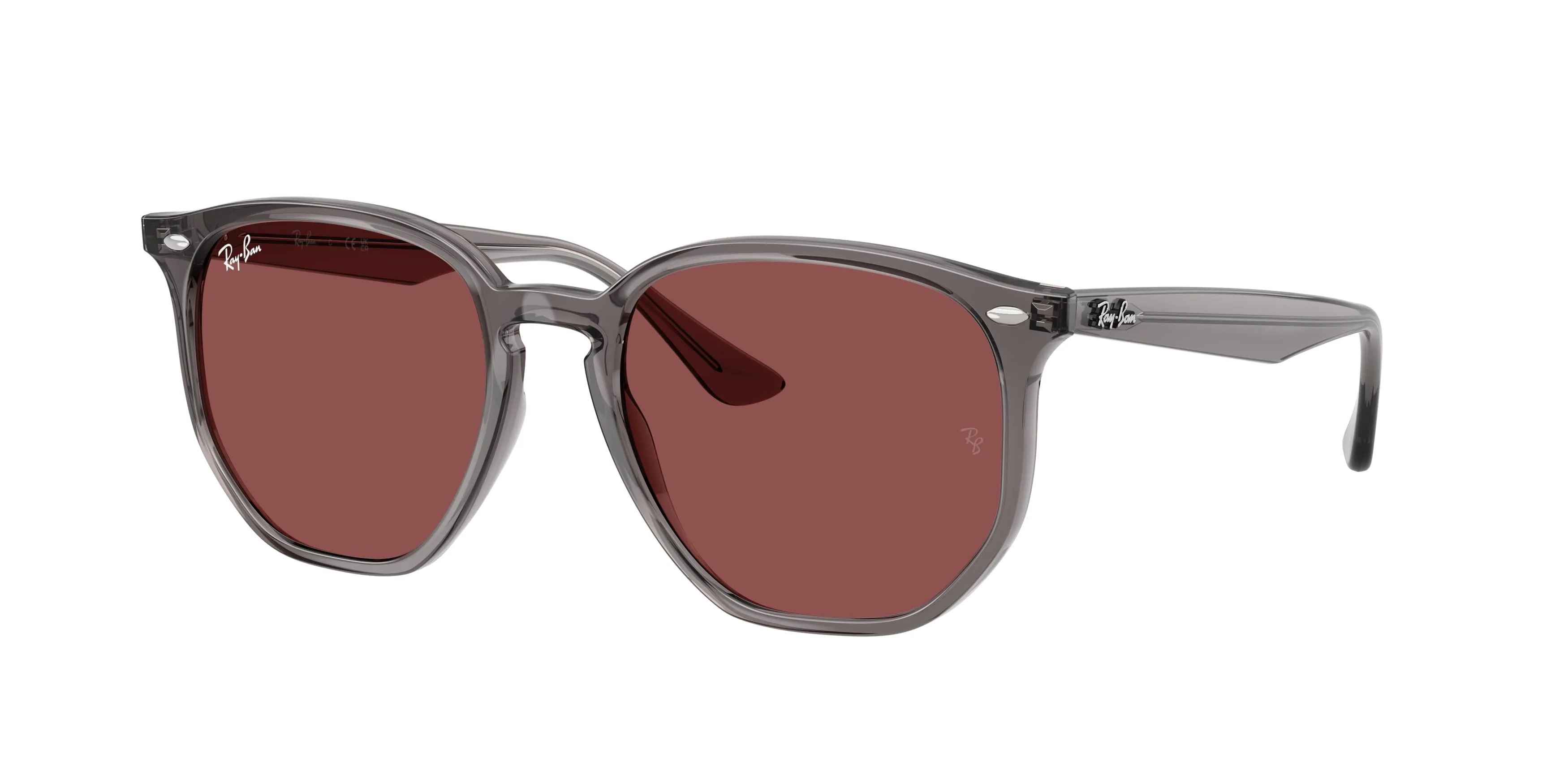 Ray - Ban RB4306 687375 Occhiali da sole Acetato Grigio Viola Geometrica Normale - immagine 1