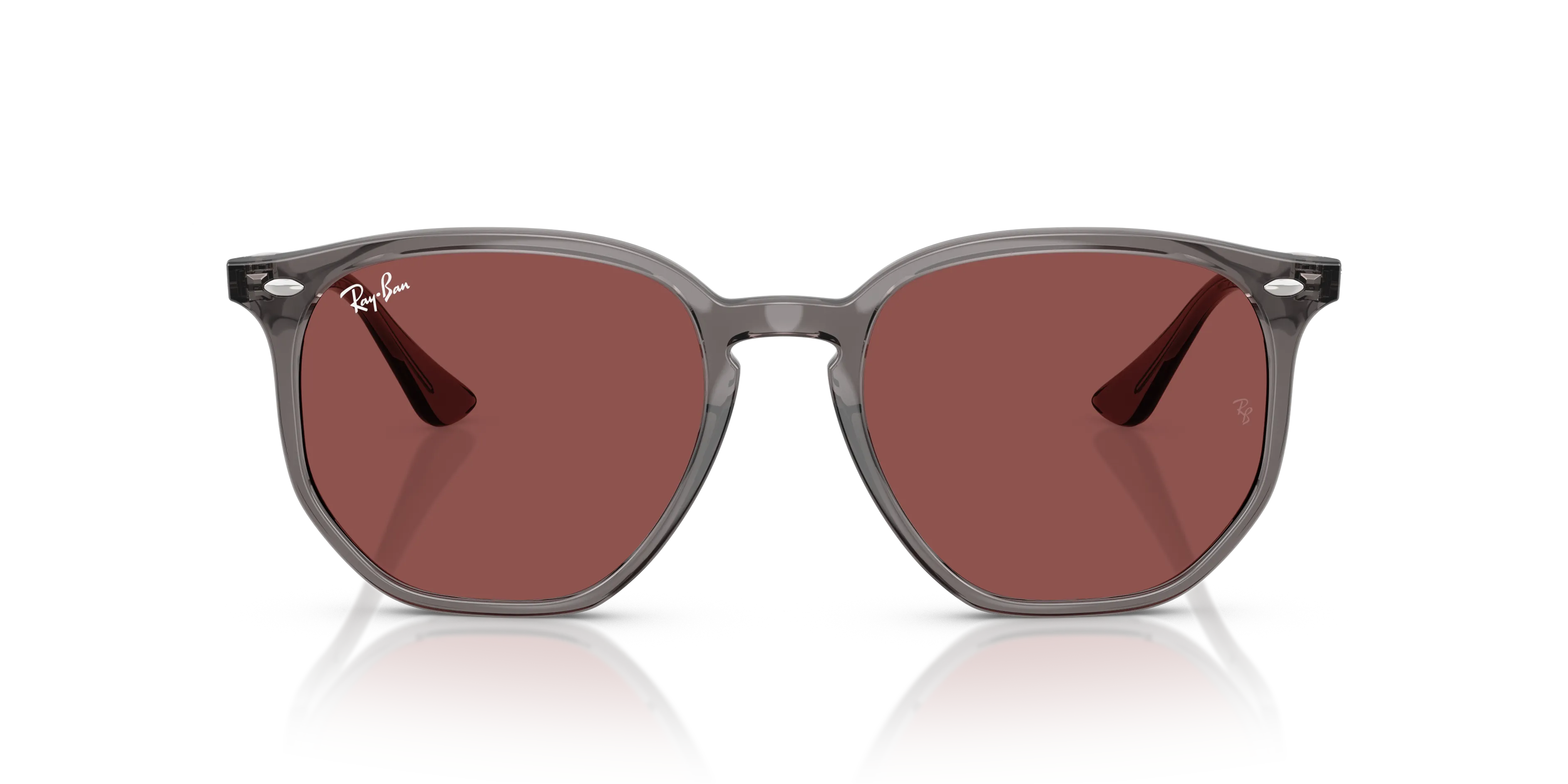 Ray - Ban RB4306 687375 Occhiali da sole Acetato Grigio Viola Geometrica Normale - immagine 3