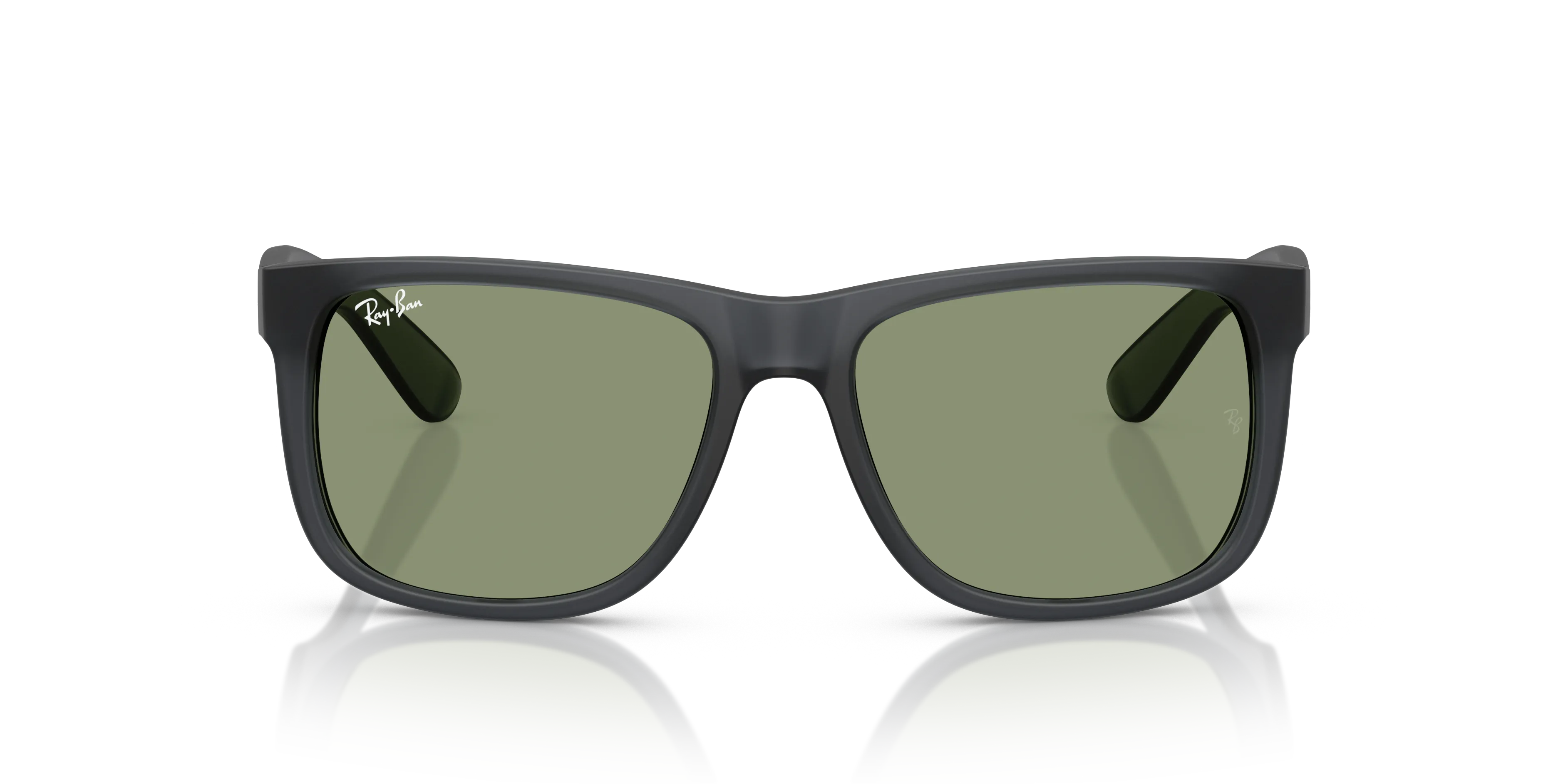 Ray - Ban RB4165 JUSTIN 687382 Occhiali da sole Nylon Grigio Verde Squadrata Normale - immagine 3