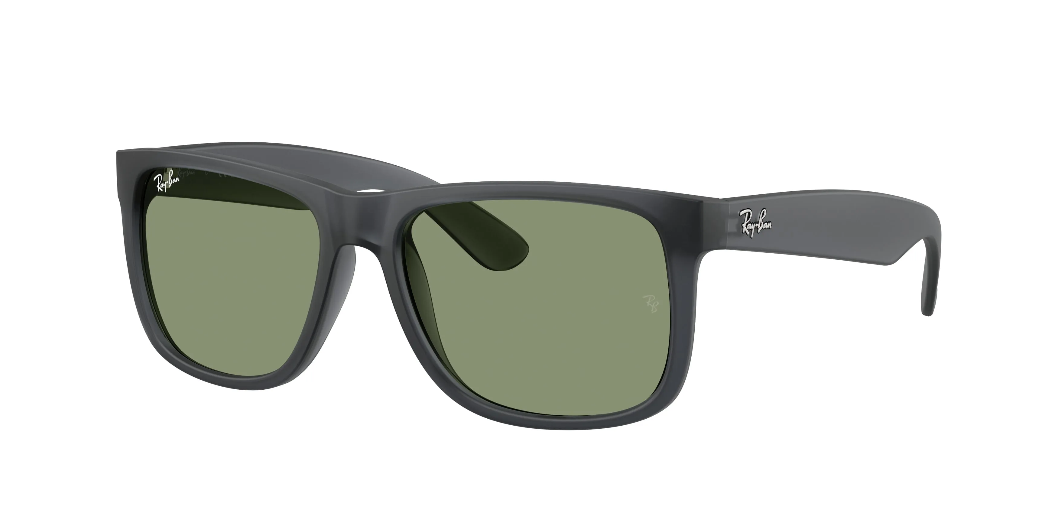Ray - Ban RB4165 JUSTIN 687382 Occhiali da sole Nylon Grigio Verde Squadrata Normale - immagine 1