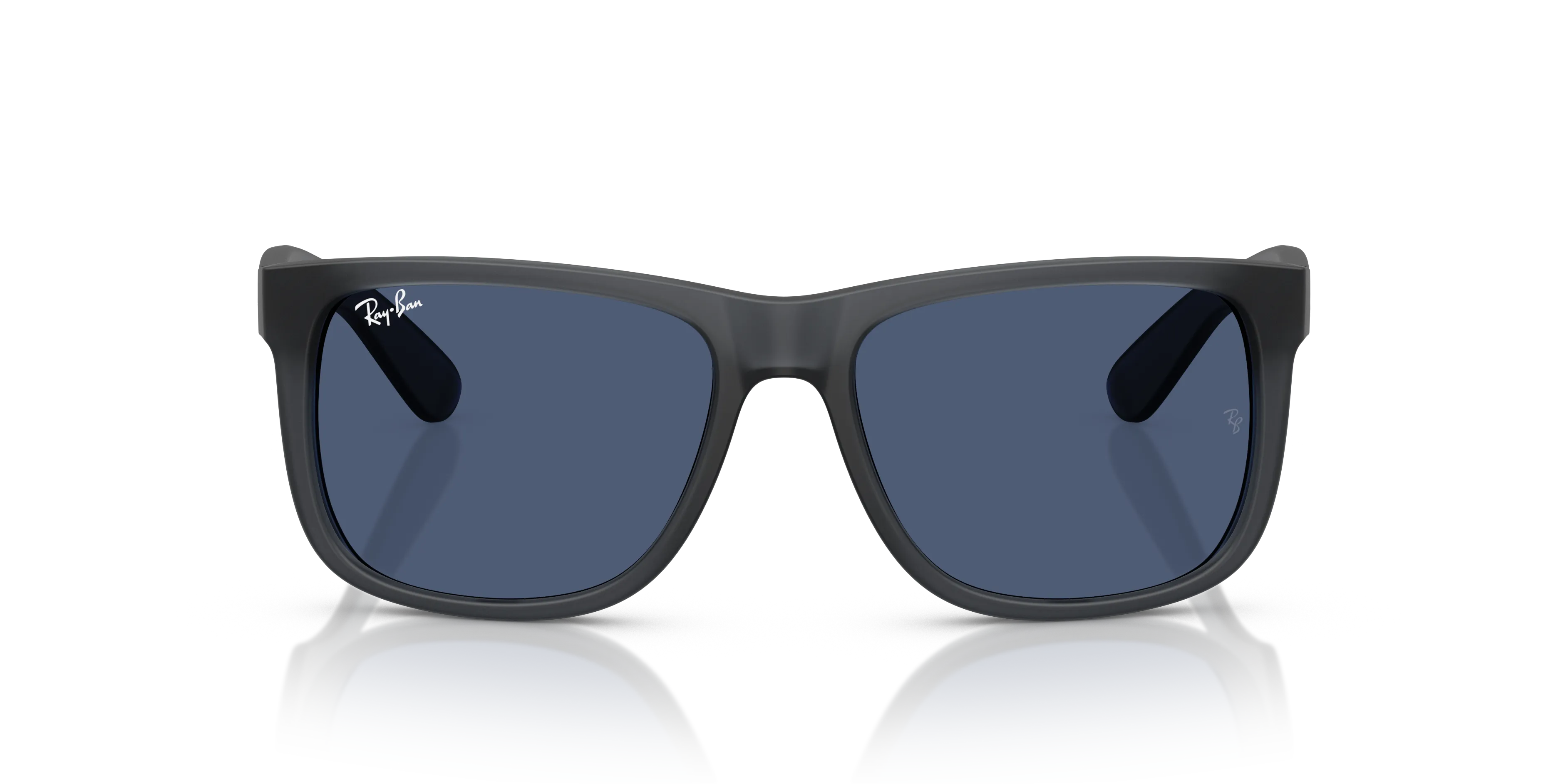 Ray - Ban RB4165 JUSTIN 687380 Occhiali da sole Nylon Grigio Blu Squadrata Normale - immagine 3