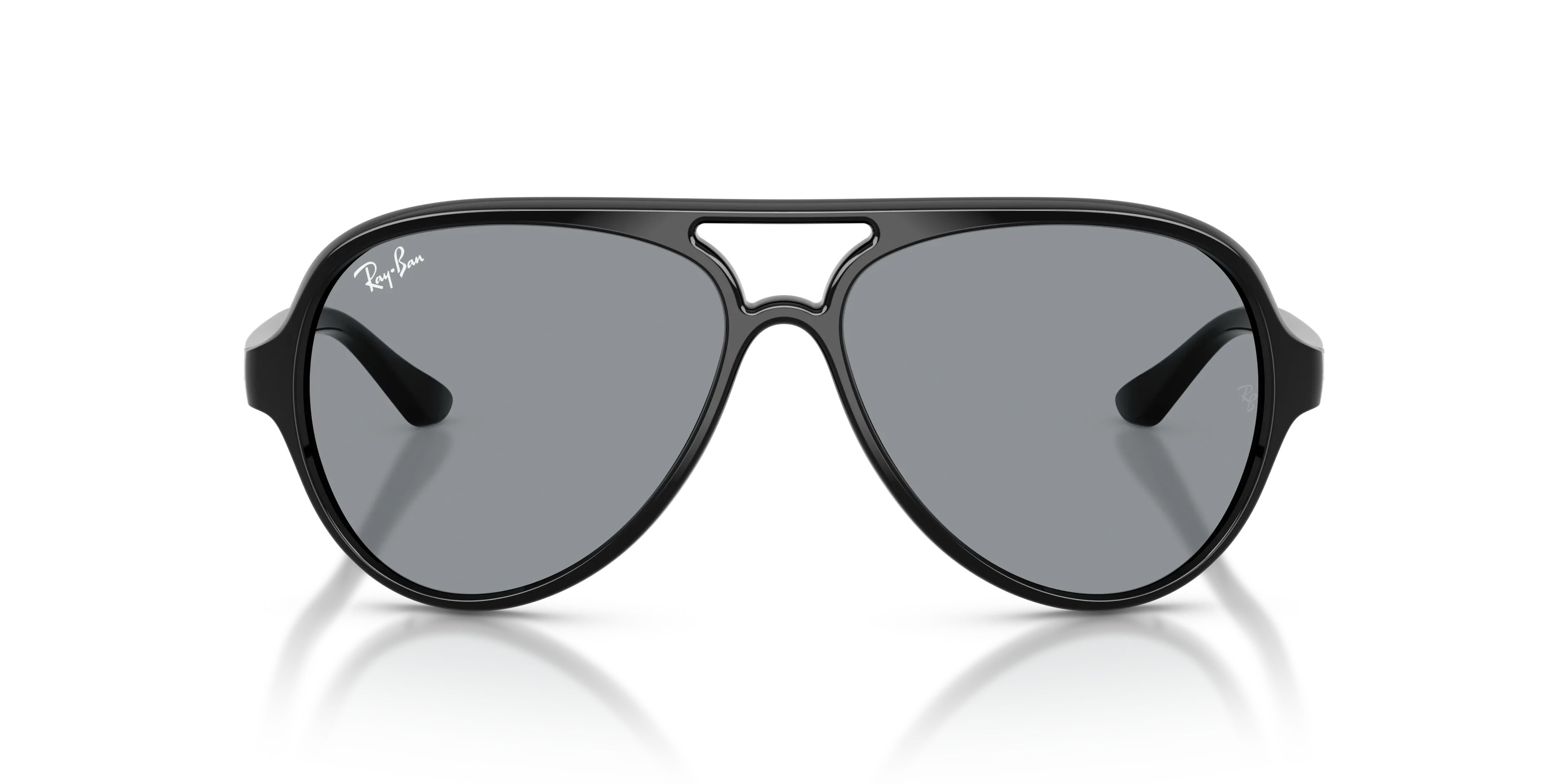 Ray - Ban RB4125 CATS 5000 601/R5 Occhiali da sole Iniettato Nero Grigio Pilot Normale - immagine 3