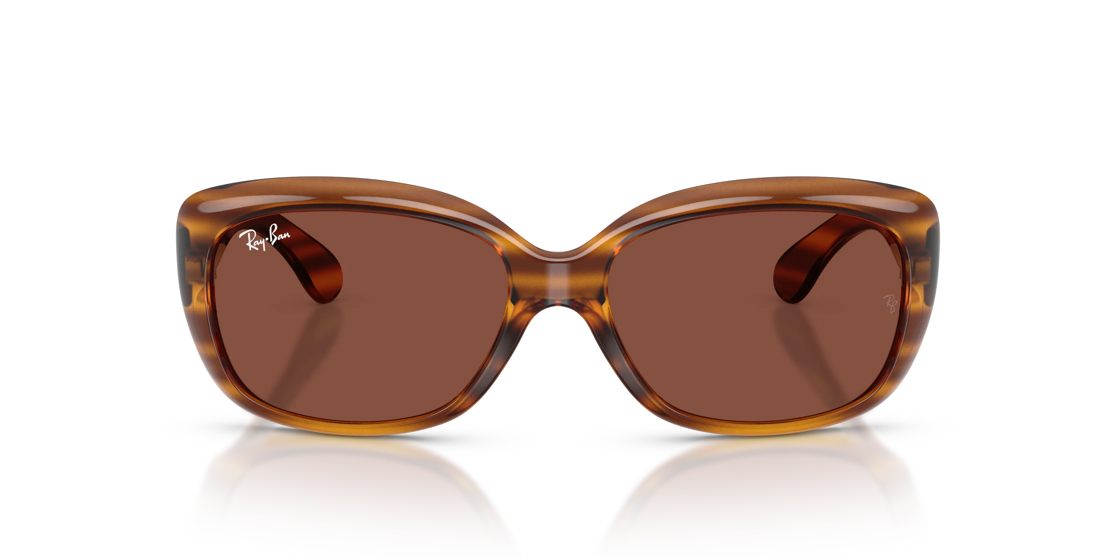 Ray - Ban RB4101 JACKIE OHH 820/C5 Occhiali da sole Nylon Rosso Rosso Farfalla Normale - immagine 3